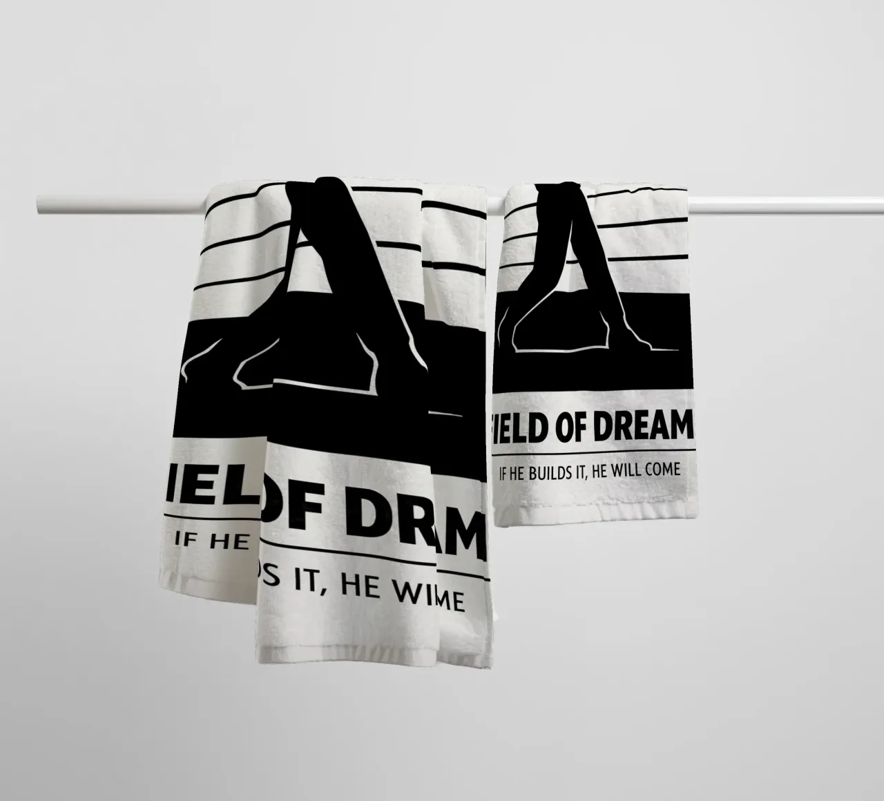 Field Of Dreams Print asciugamano da bagno da MoviesArt