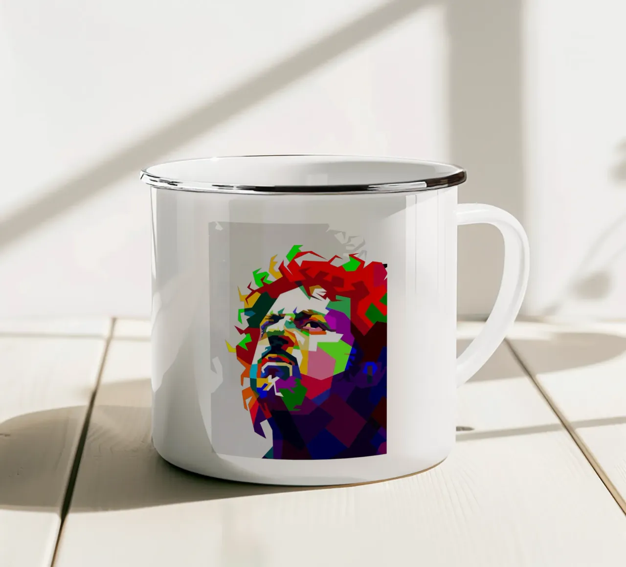Steve Lukather Chitarrista Cantante WPAP Trending Now tazza in smalto da Artkreator