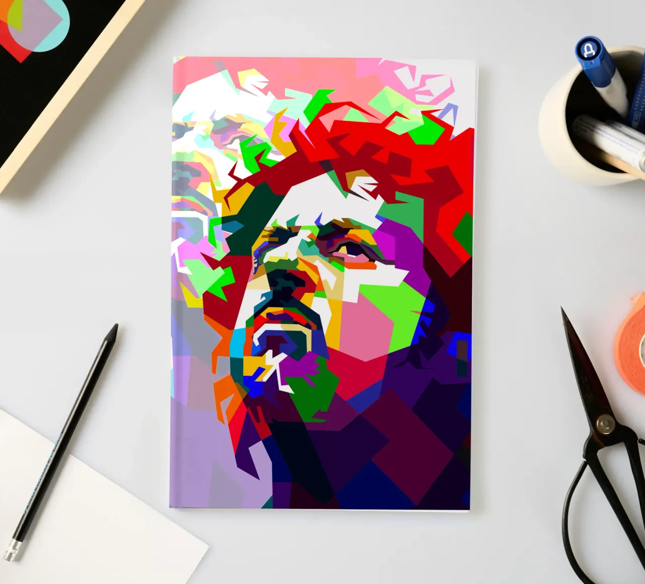 Steve Lukather Guitarist Singer WPAP Trending Now notebook by Artkreator