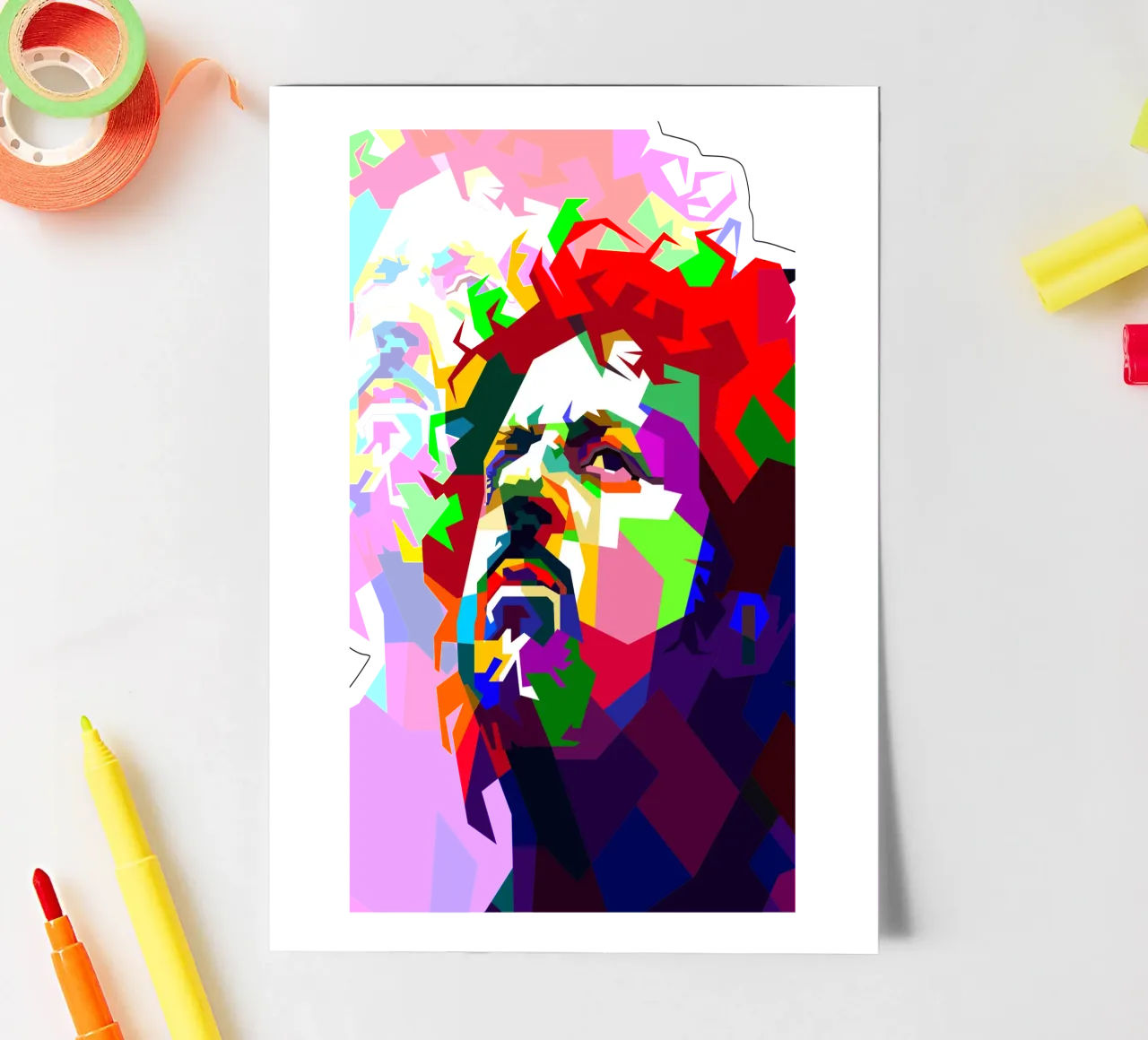 Steve Lukather Guitarist Singer WPAP Trending Now sticker sheet by Artkreator