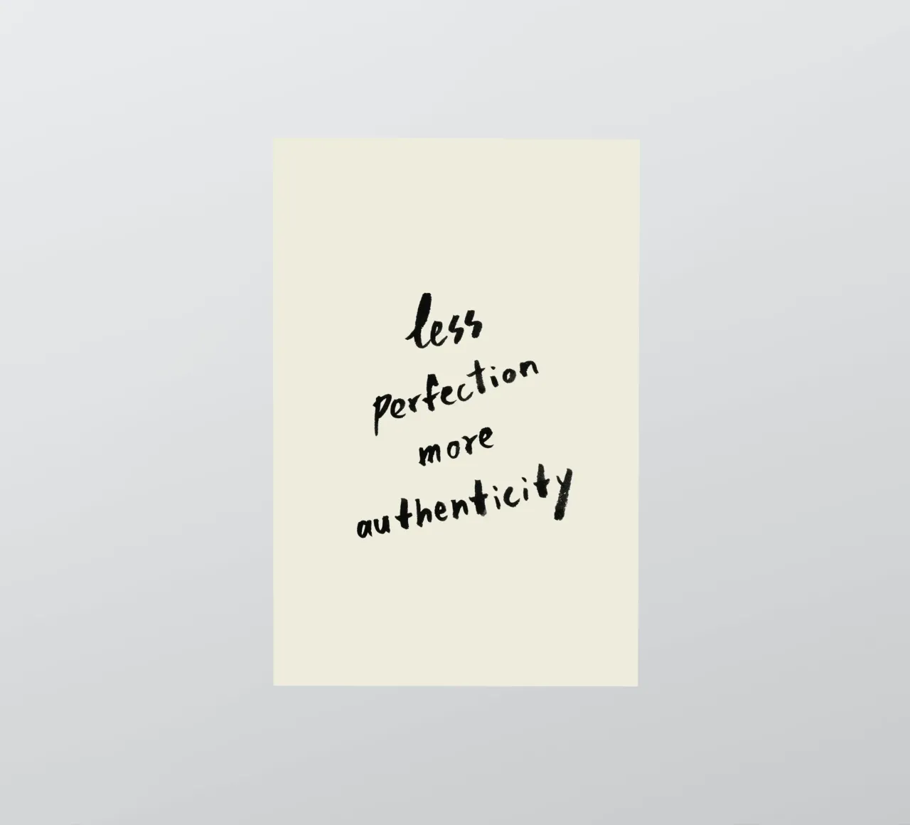 Less Perfection More Authenticity sticker by intemporalis