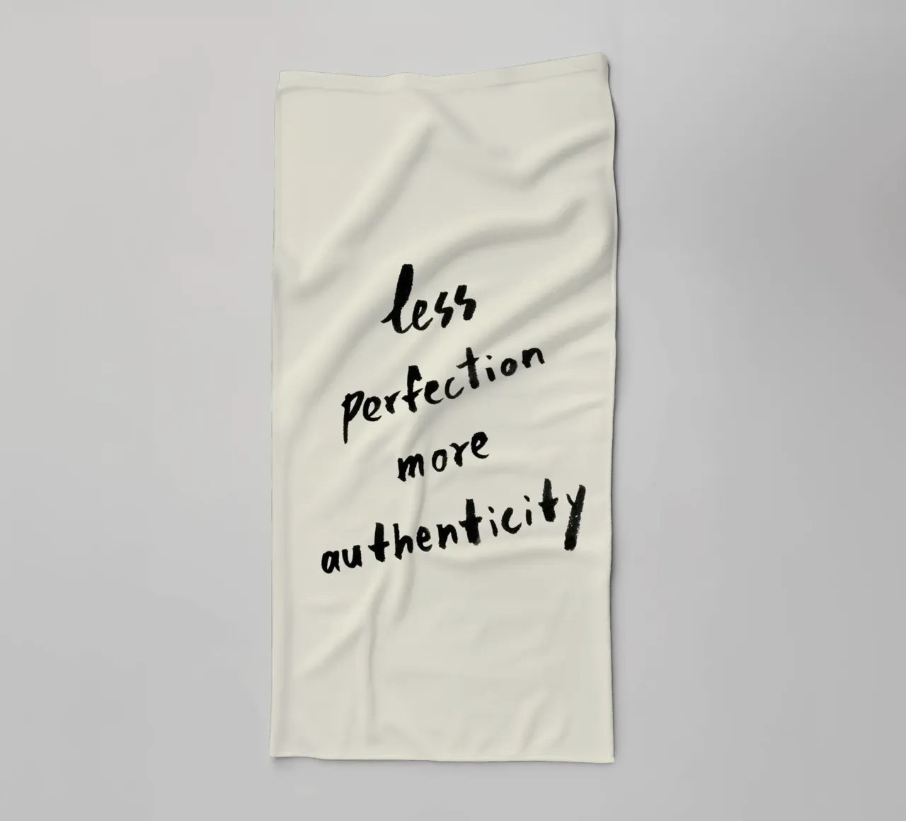 Moins de perfection Plus d'authenticité serviette de bain de intemporalis