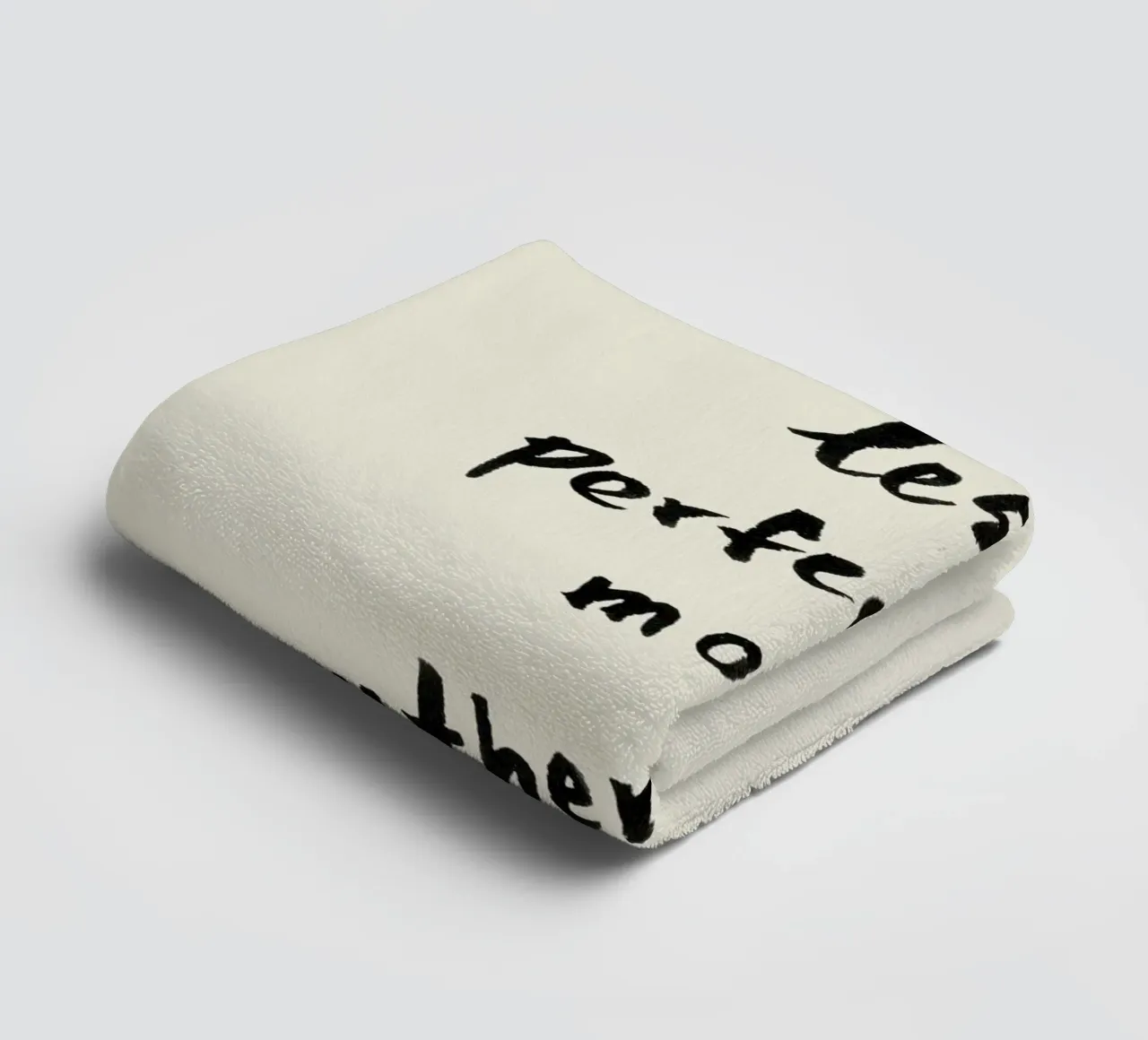 Moins de perfection Plus d'authenticité serviette de bain de intemporalis