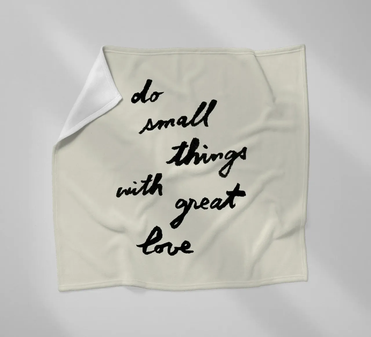 Fare piccole cose con grande amore coperta in pile da intemporalis