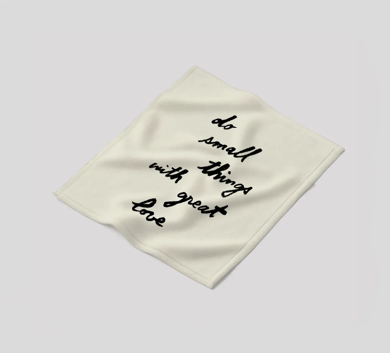 Fare piccole cose con grande amore coperta in pile da intemporalis