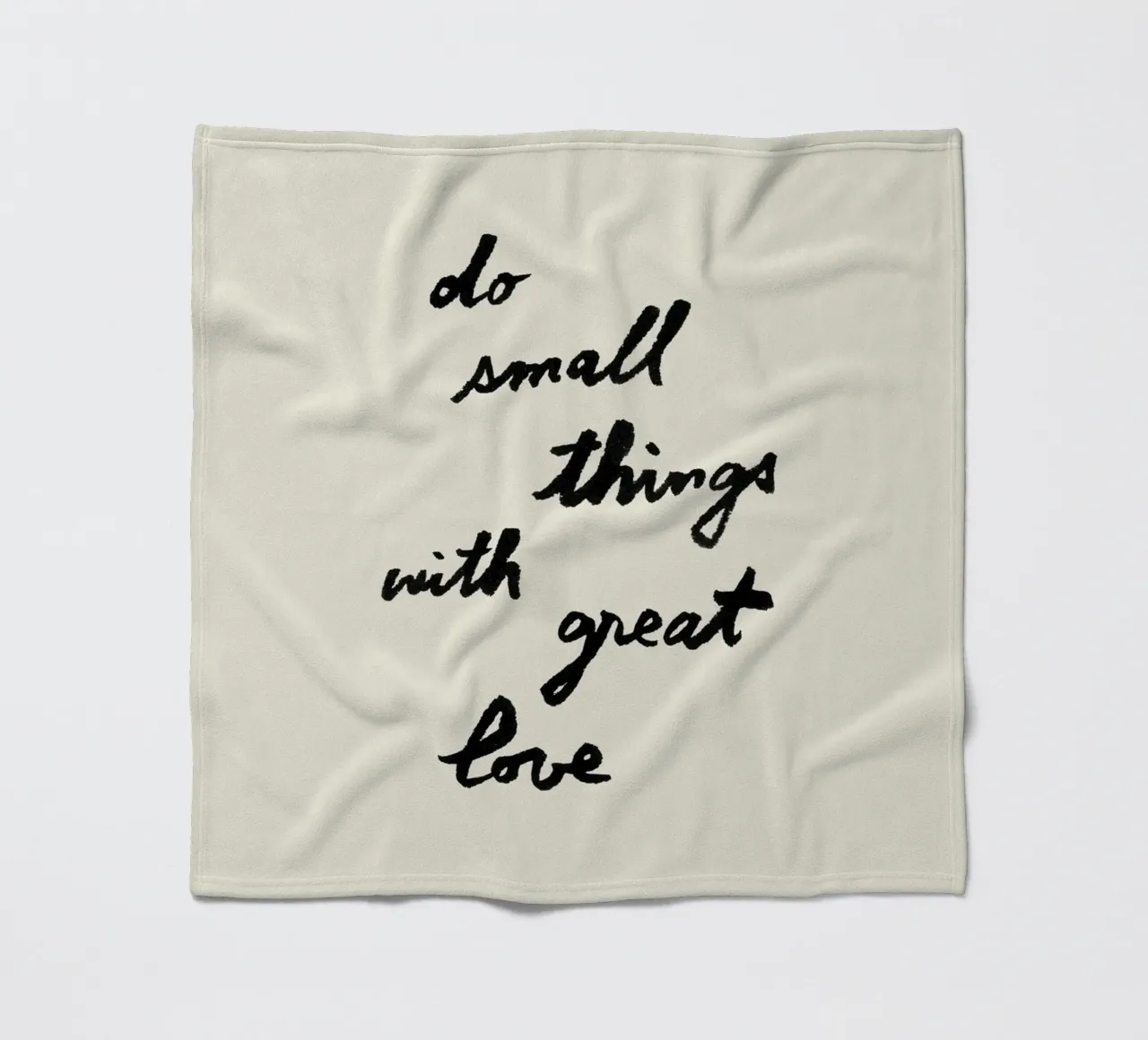 Fare piccole cose con grande amore coperta in pile da intemporalis