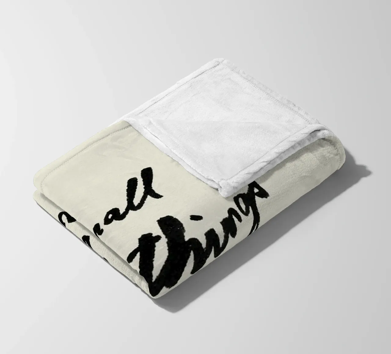 Fare piccole cose con grande amore coperta in pile da intemporalis