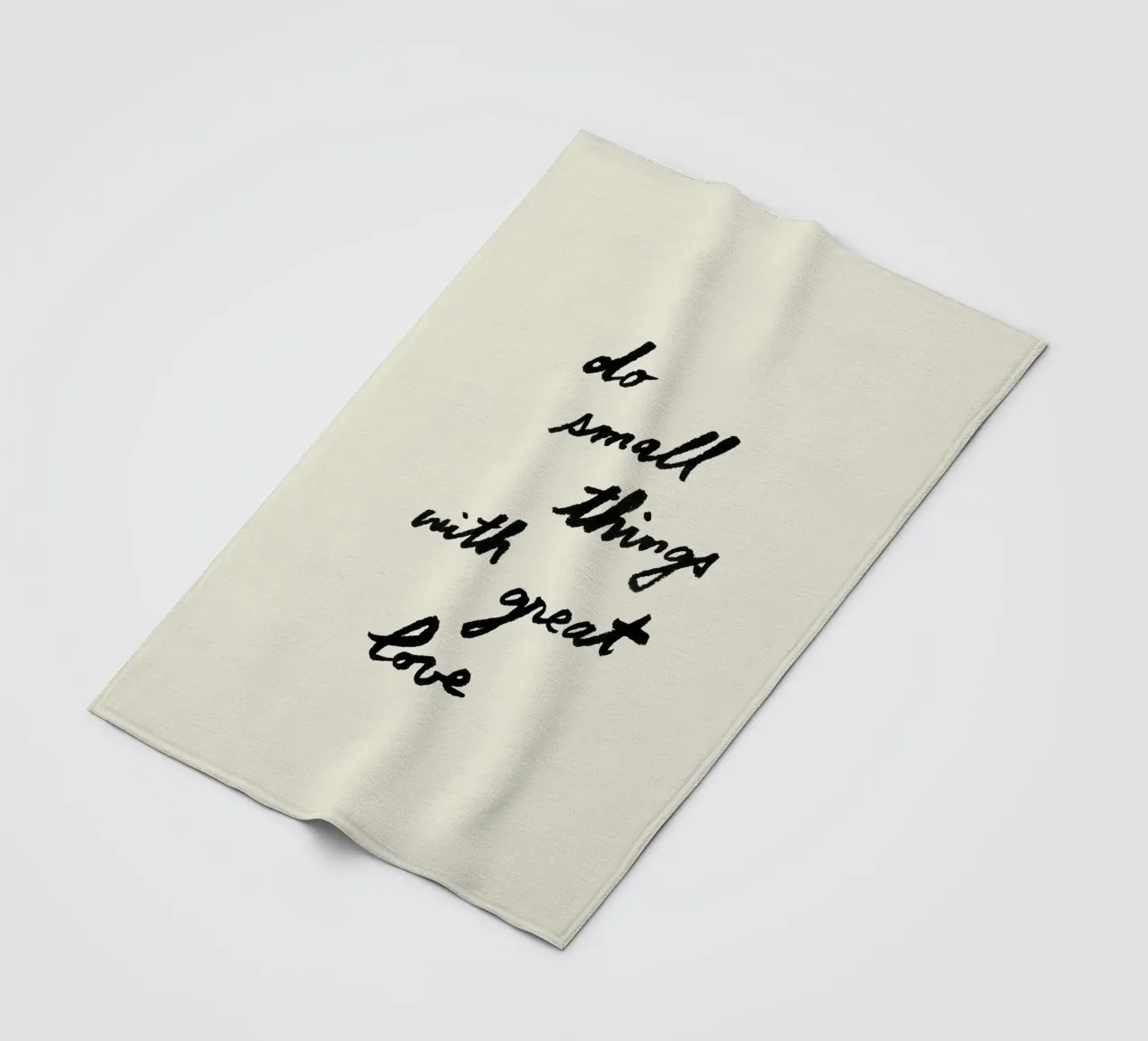 Fare piccole cose con grande amore coperta in pile da intemporalis