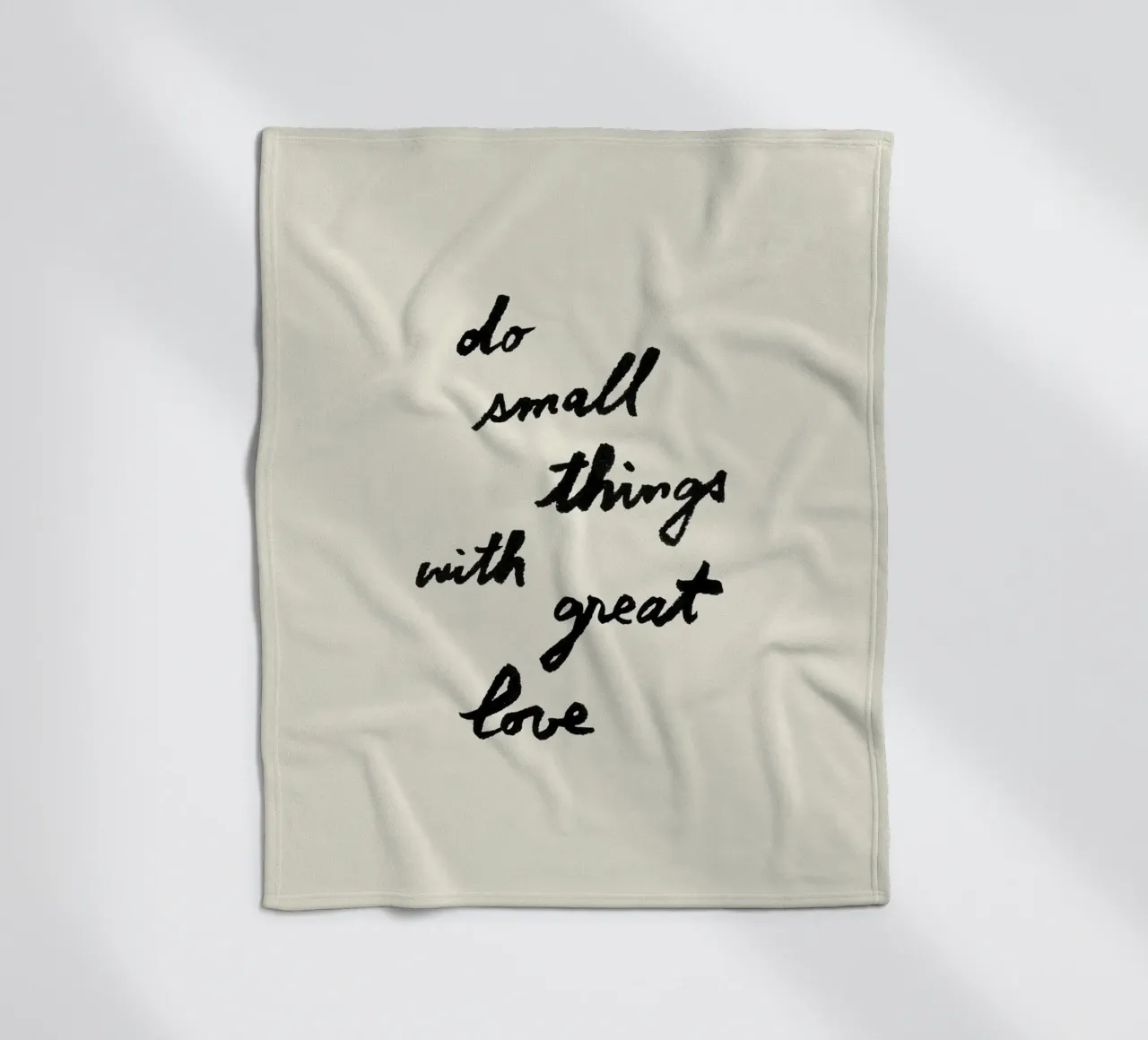 Fare piccole cose con grande amore coperta in pile da intemporalis
