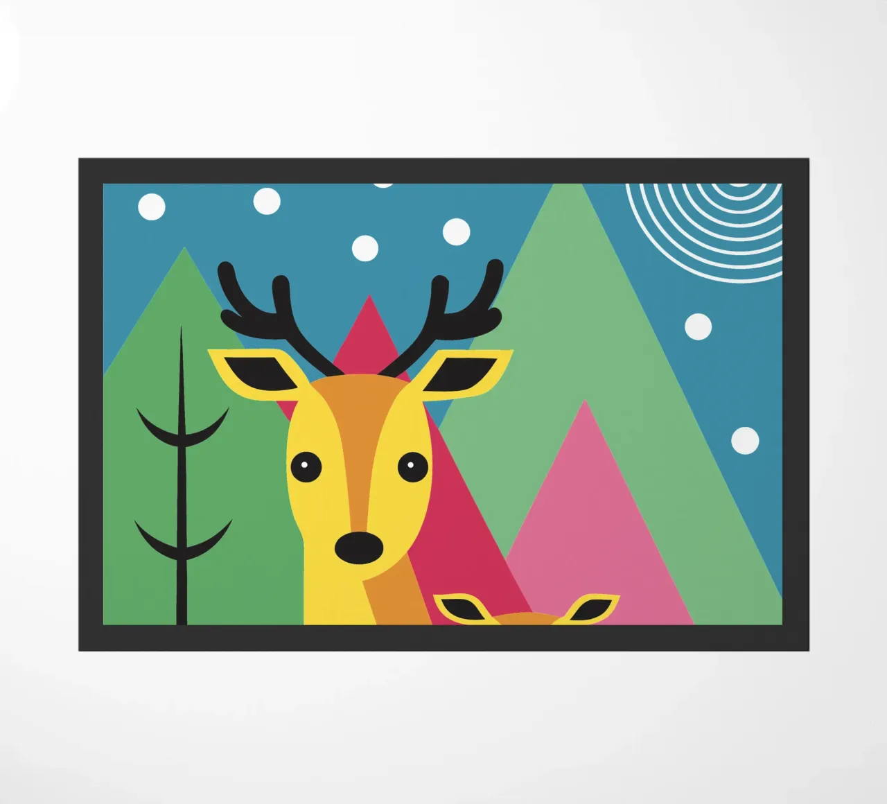 Two Deer doormat by LOOK DIFFERENT