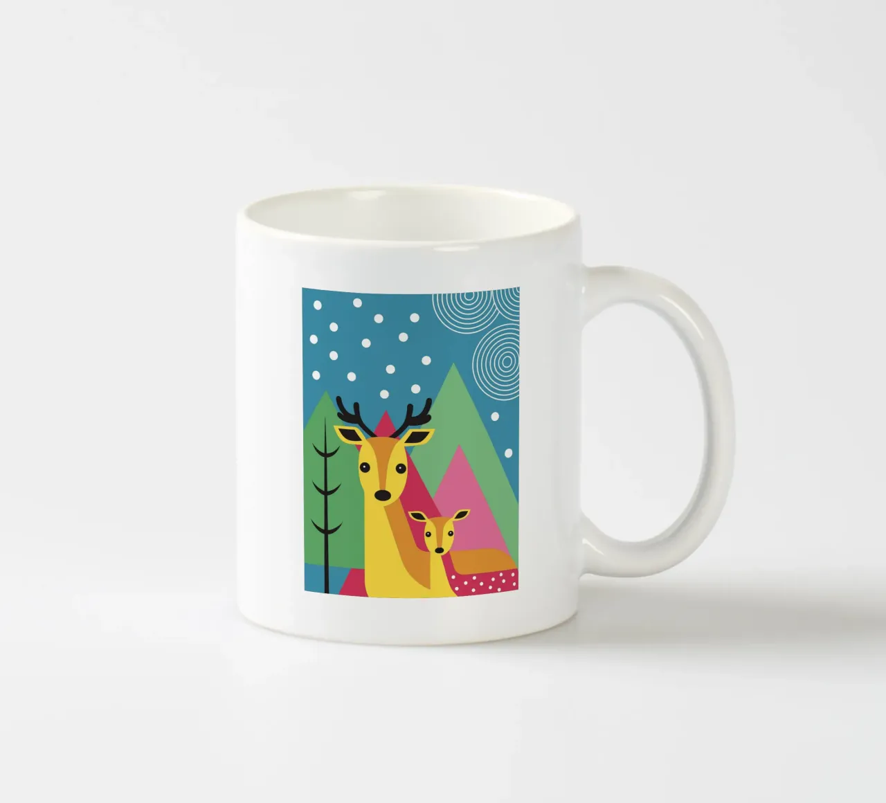 Due cervi tazza in ceramica da LOOK DIFFERENT
