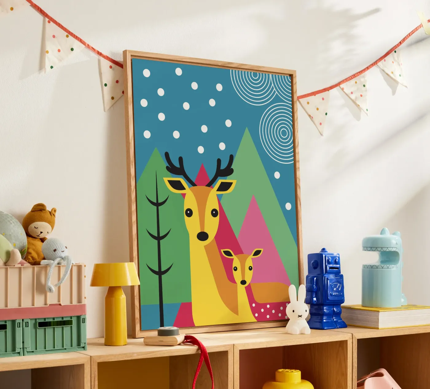 Two Deer Acryl-Glas von LOOK DIFFERENT