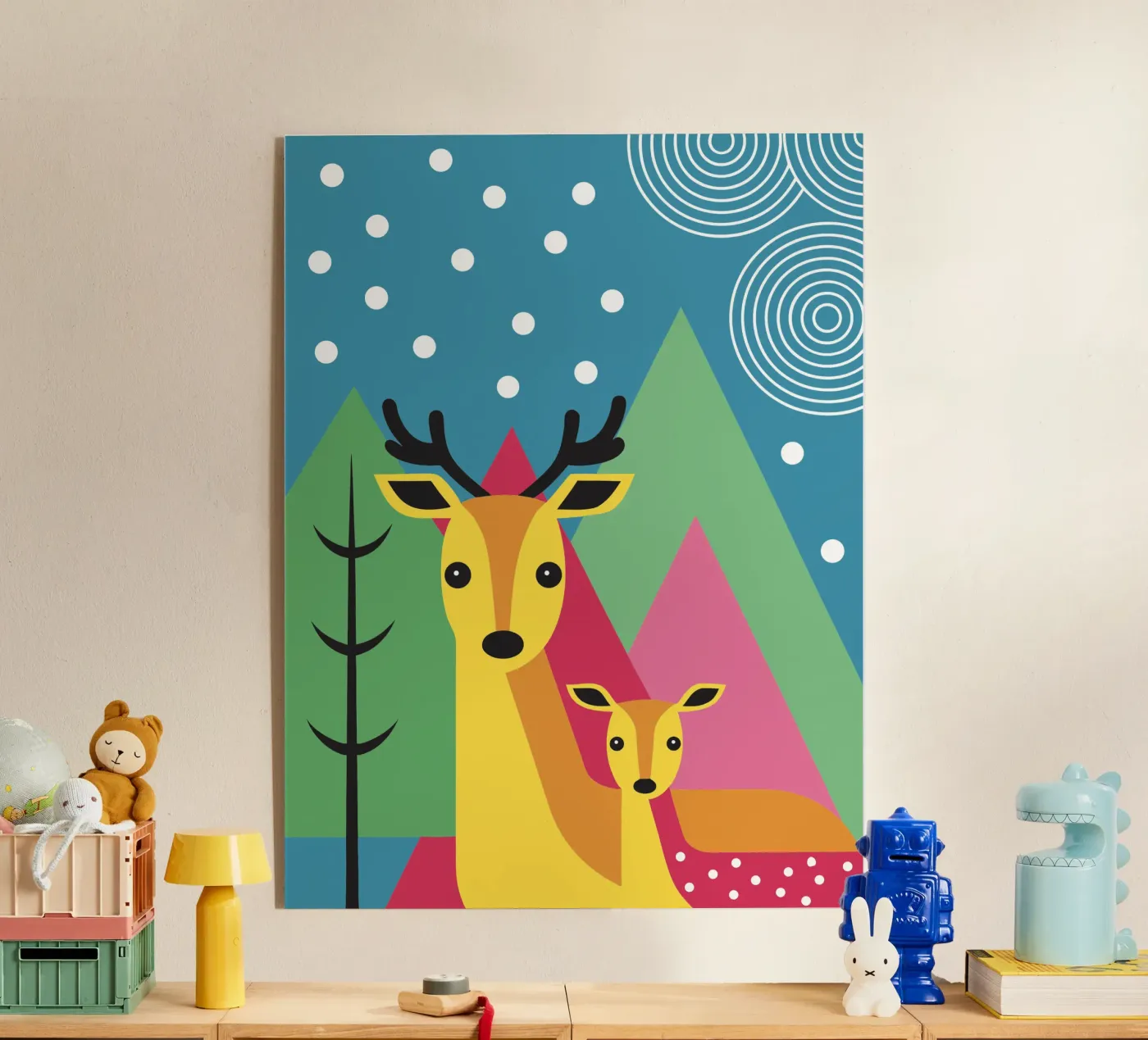 Two Deer Acryl-Glas von LOOK DIFFERENT