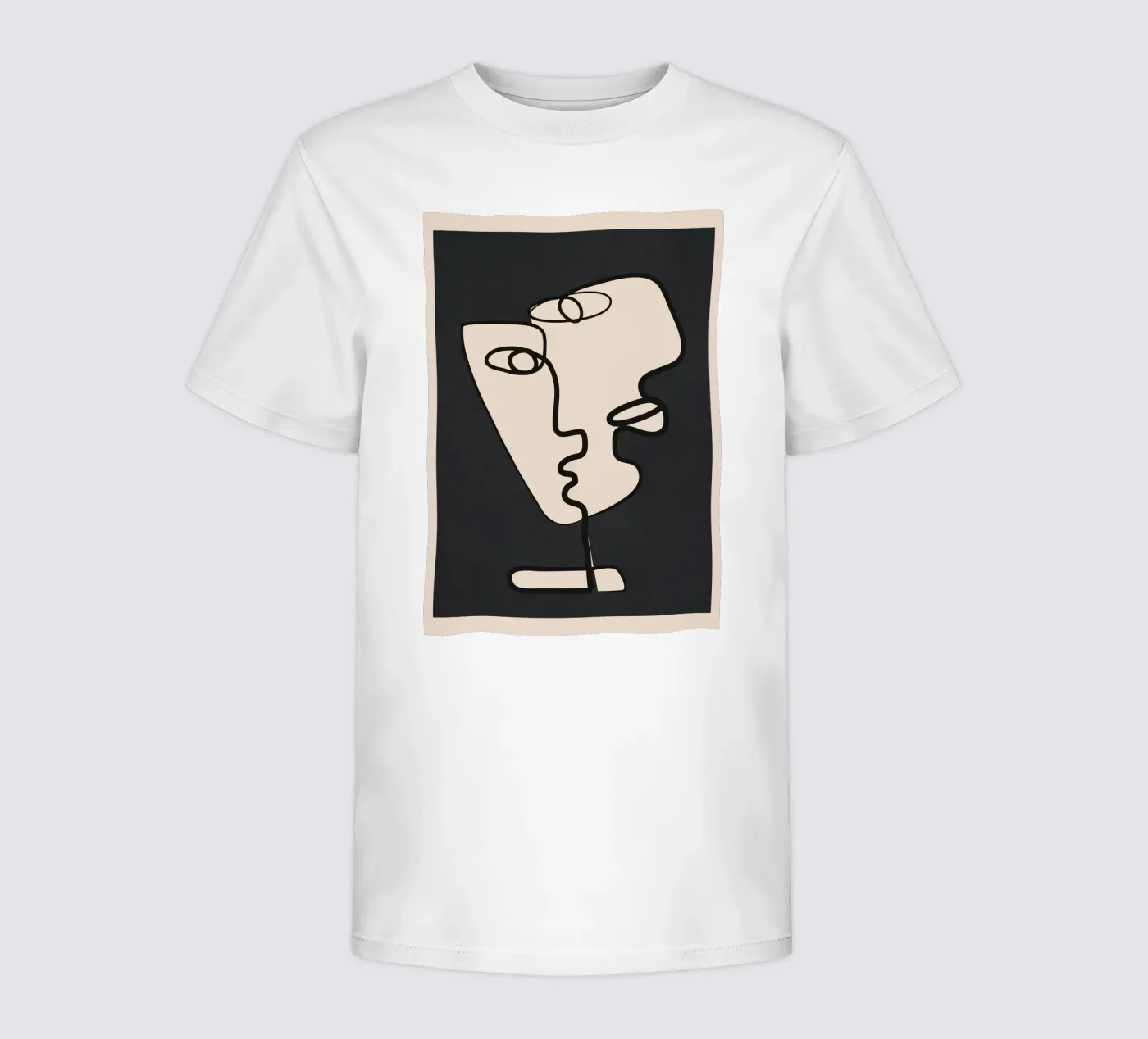 Interwoven Faces 1 t-shirt bambini da Nadjaa