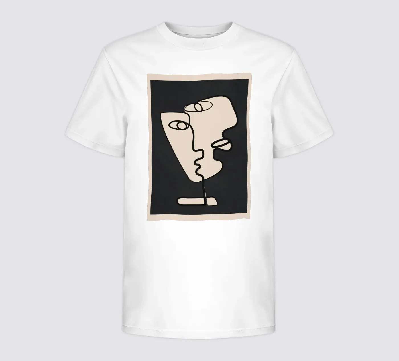 Interwoven Faces 1 t-shirt bambini da Nadjaa