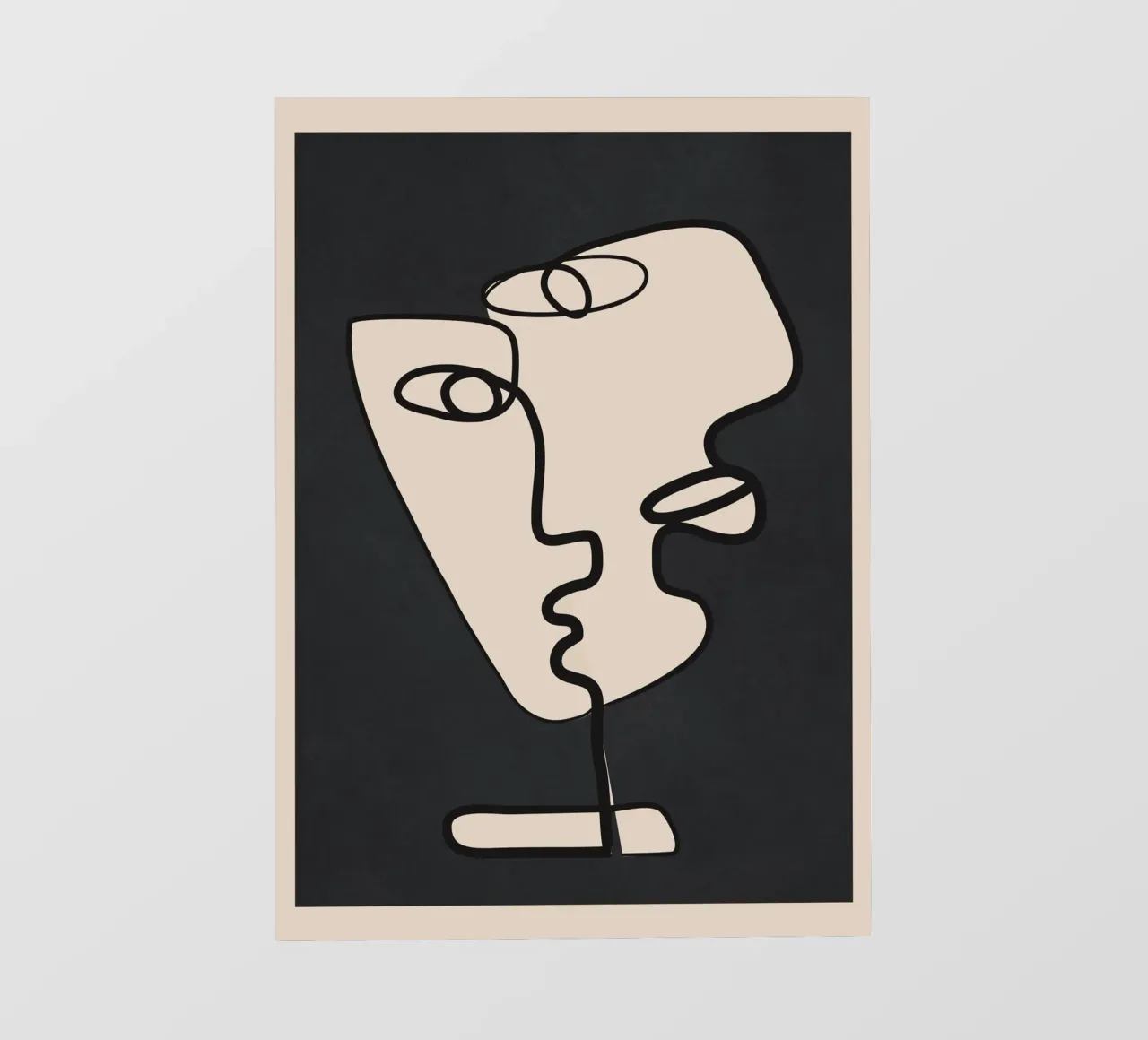 Interwoven Faces 1 telo in pvc da Nadjaa