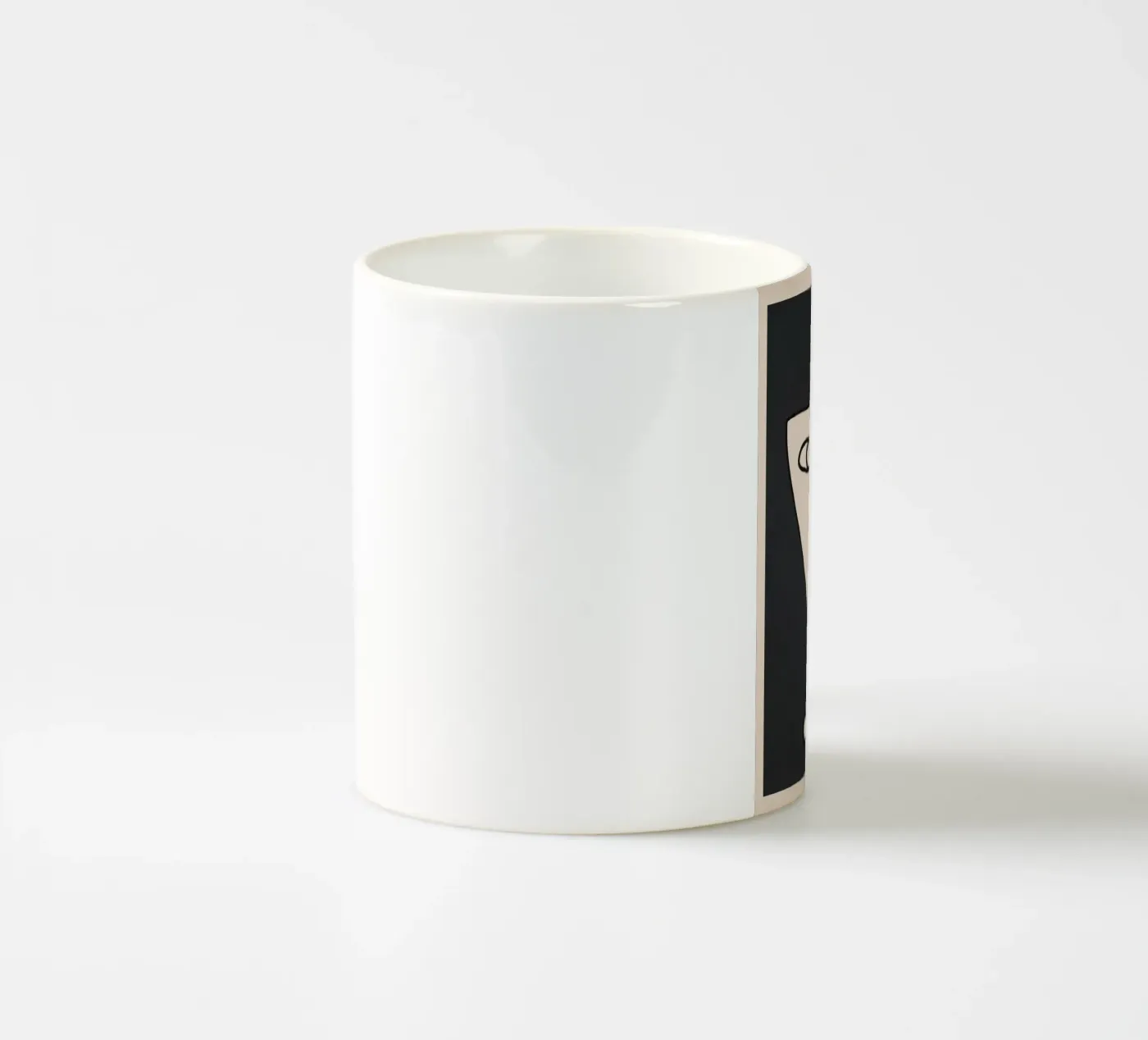 Interwoven Faces 1 ceramic mug by Nadjaa