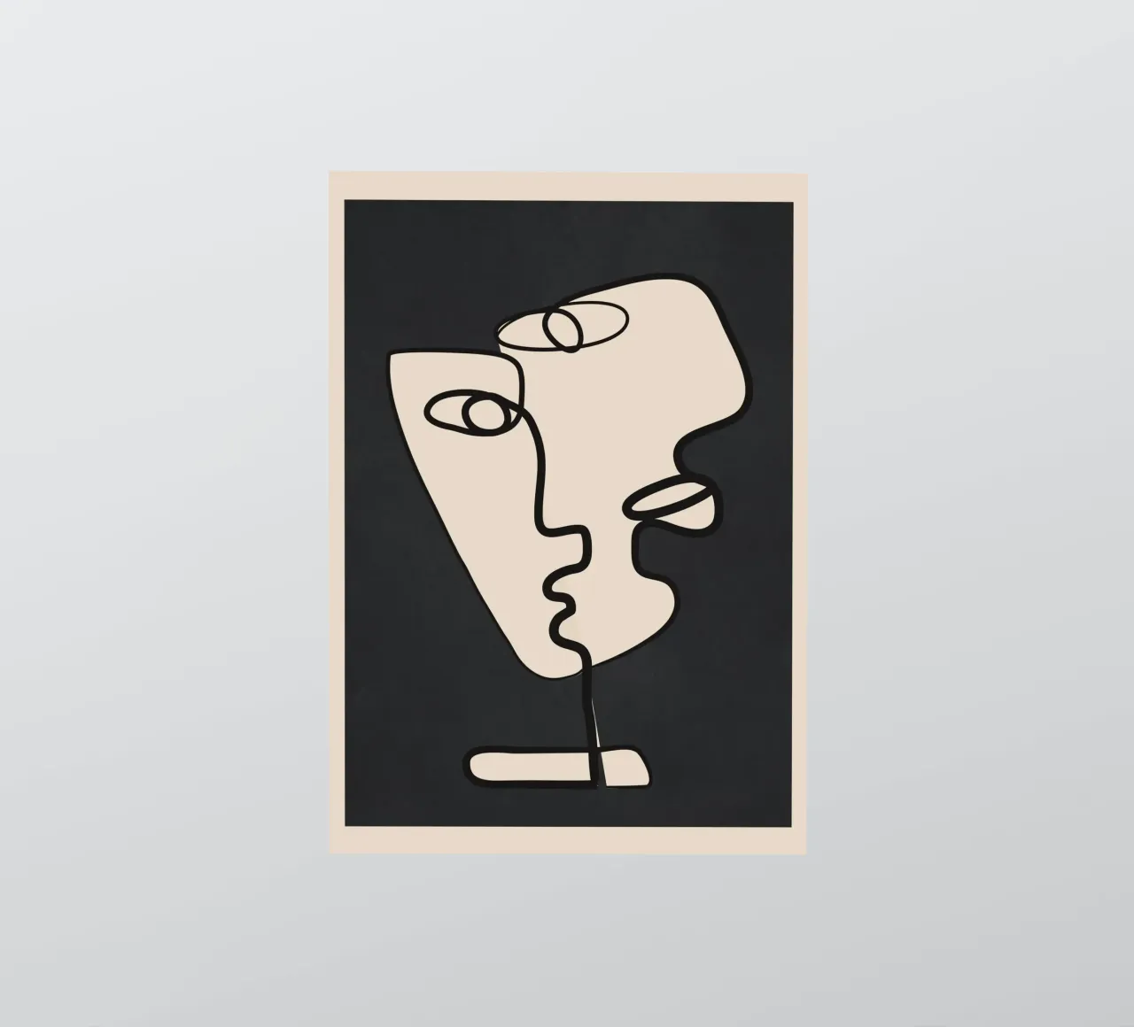 Interwoven Faces 1 adesivo da Nadjaa