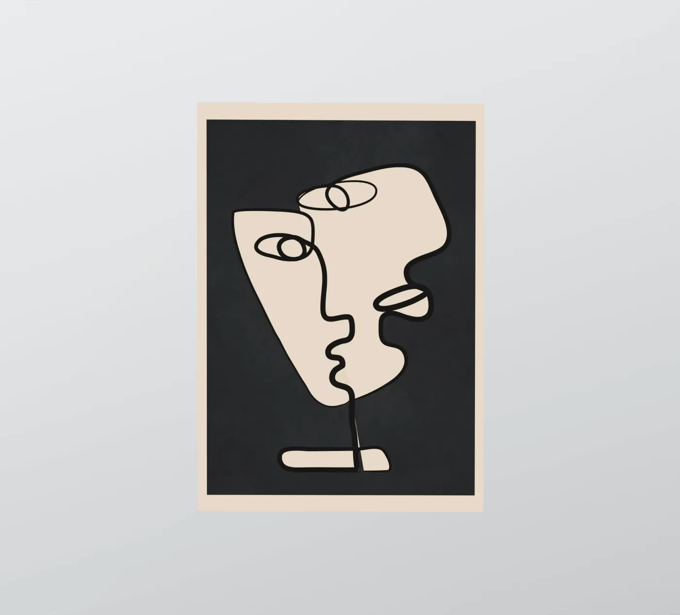 Interwoven Faces 1 sticker by Nadjaa