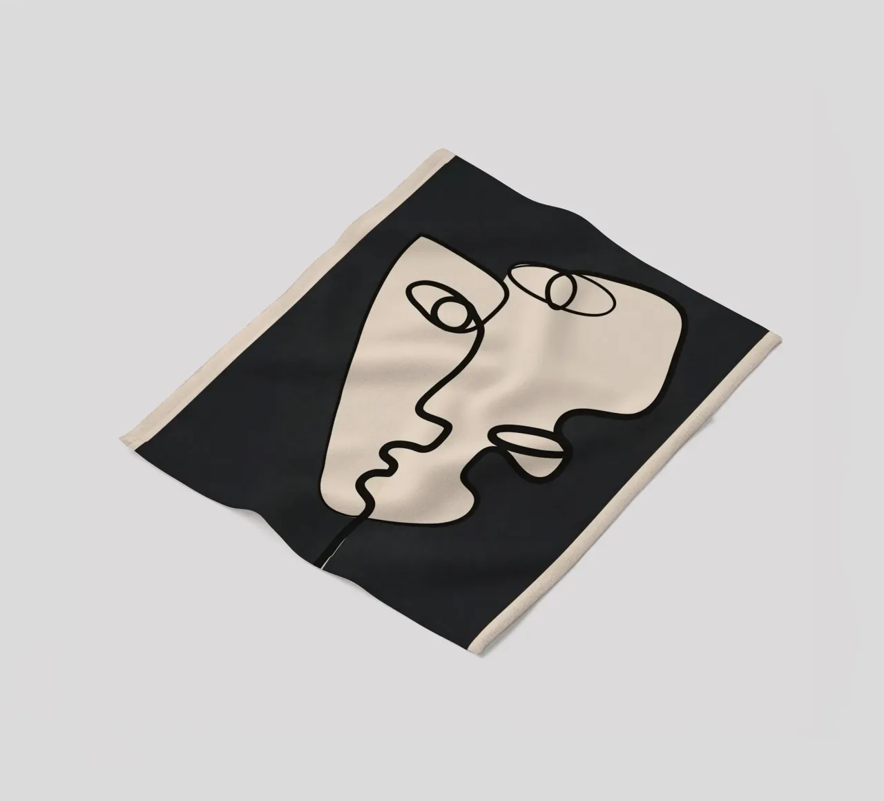 Interwoven Faces 1 coperta in pile da Nadjaa