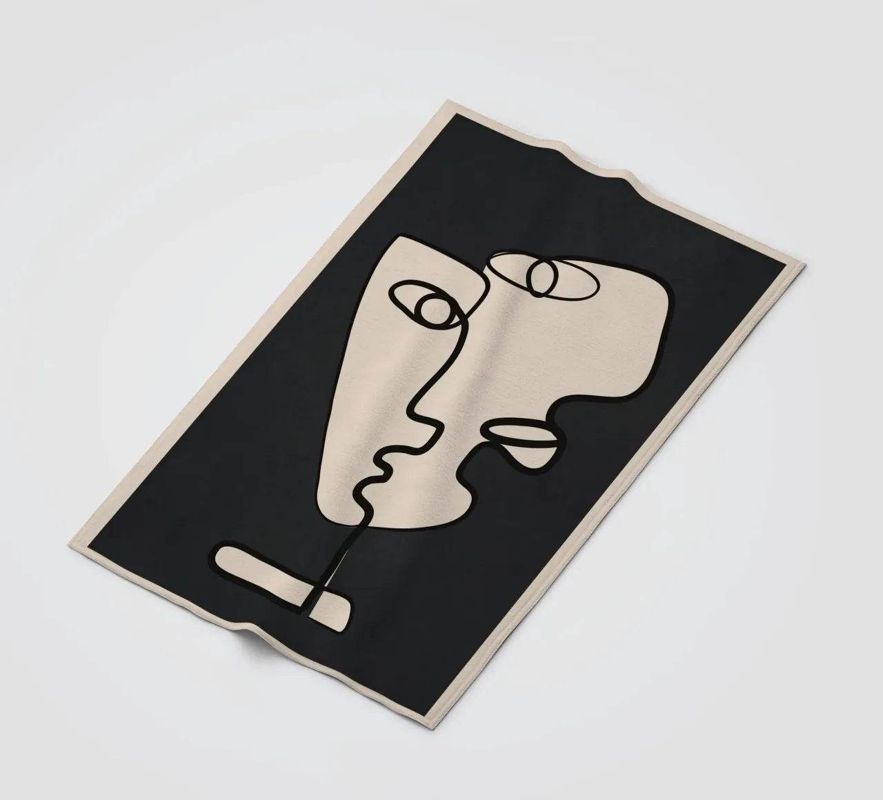 Interwoven Faces 1 coperta in pile da Nadjaa