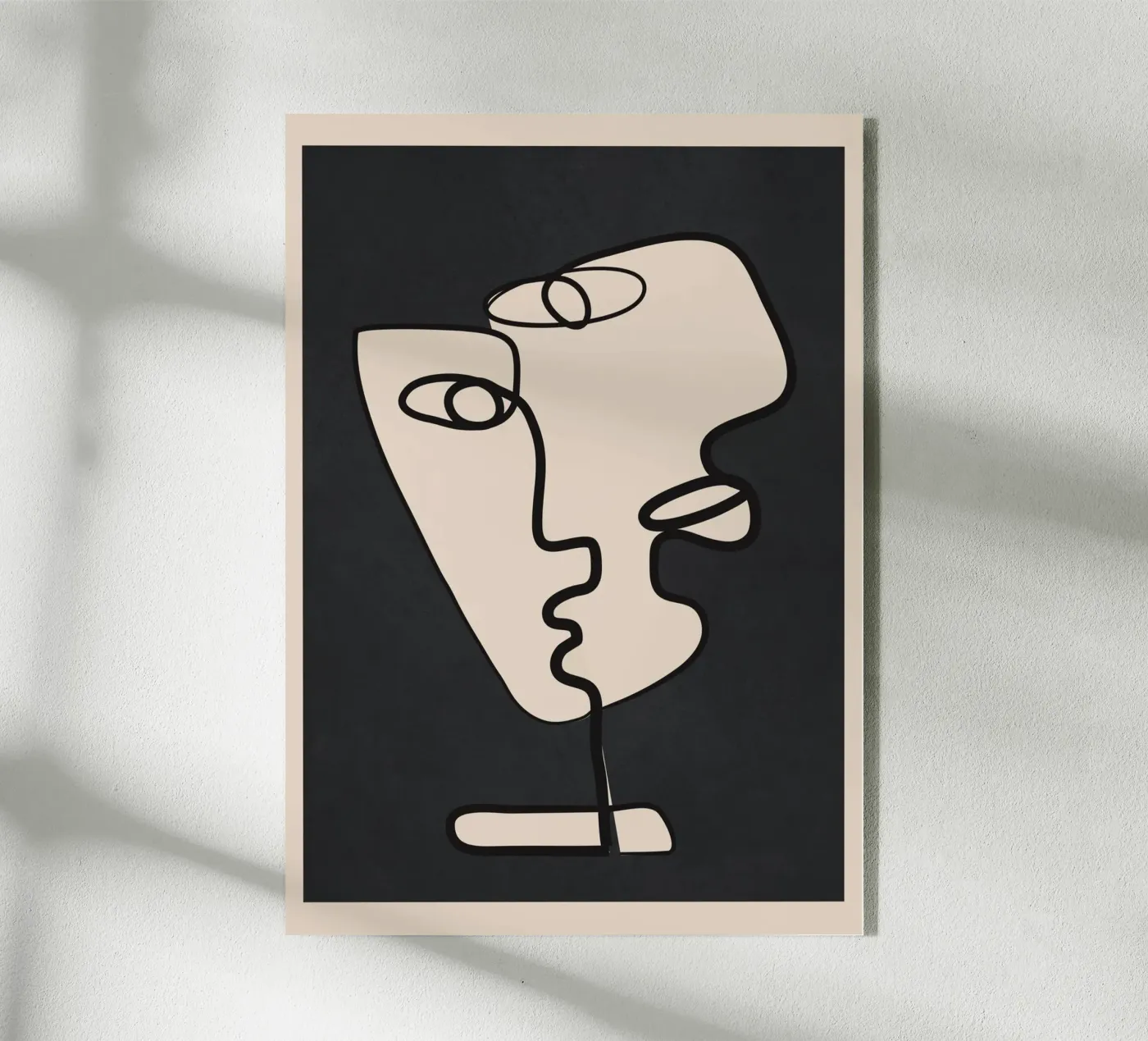 Interwoven Faces 1 plexiglas de Nadjaa