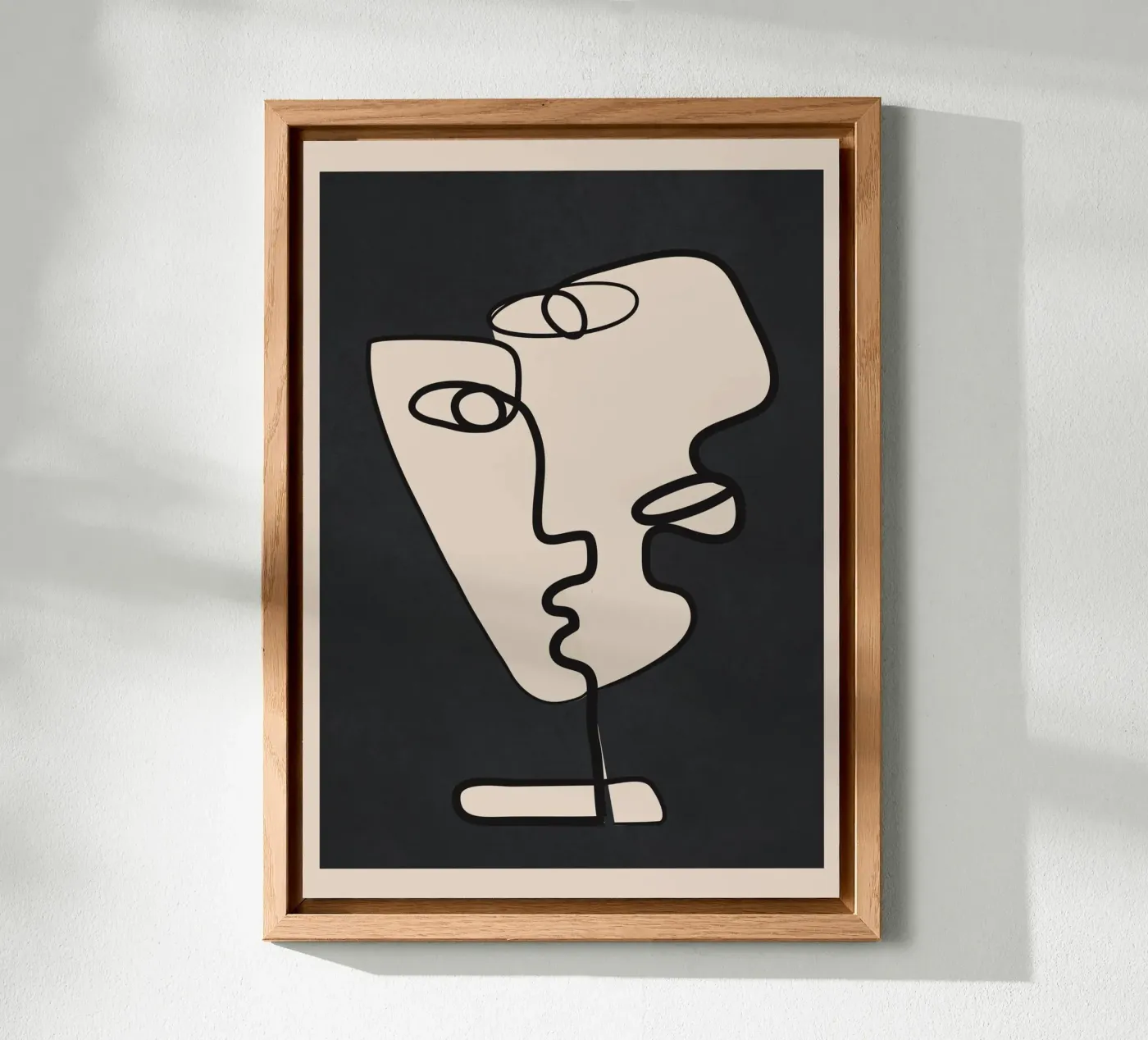 Interwoven Faces 1 pannello forex da Nadjaa