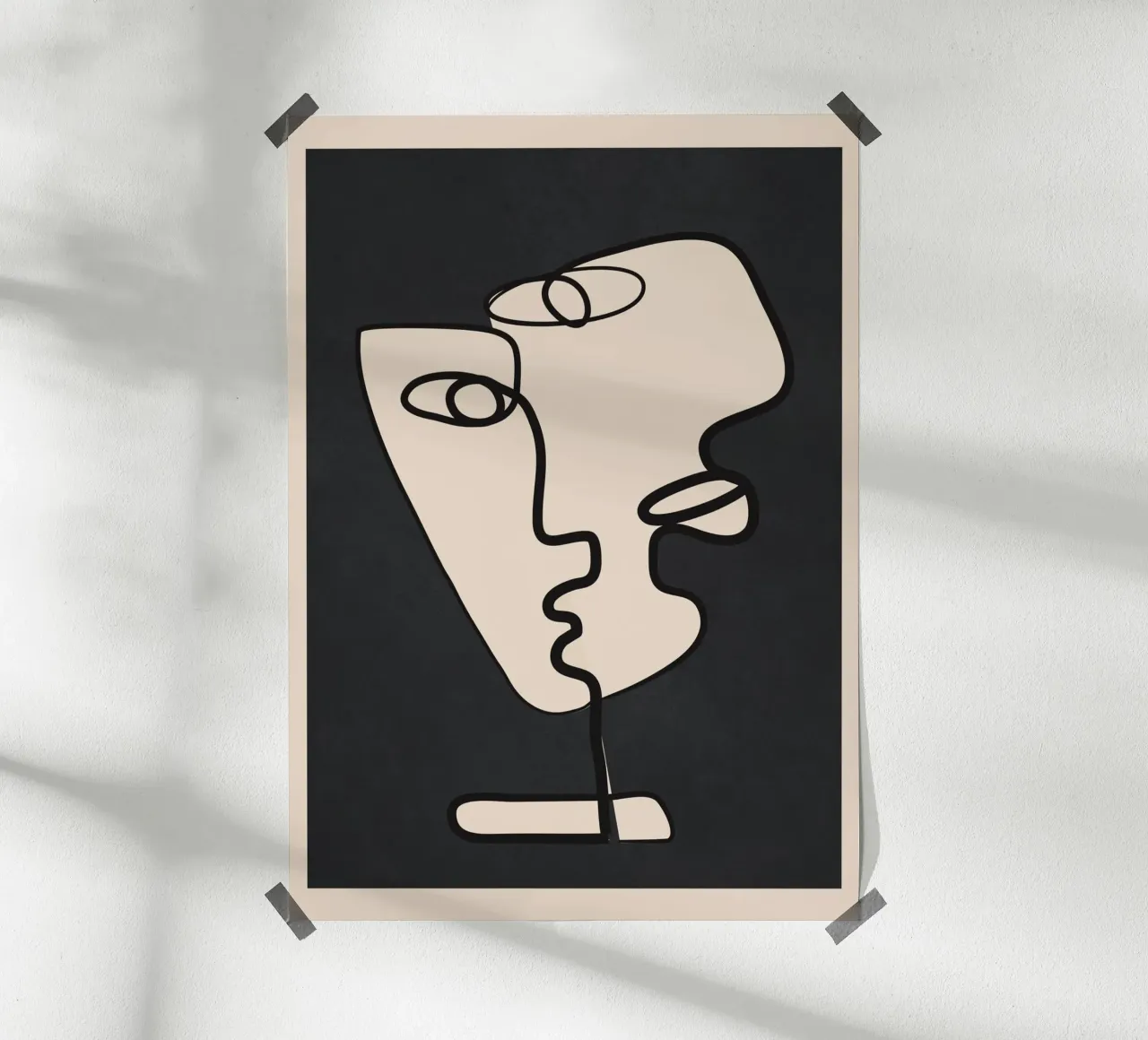 Interwoven Faces 1 poster da Nadjaa