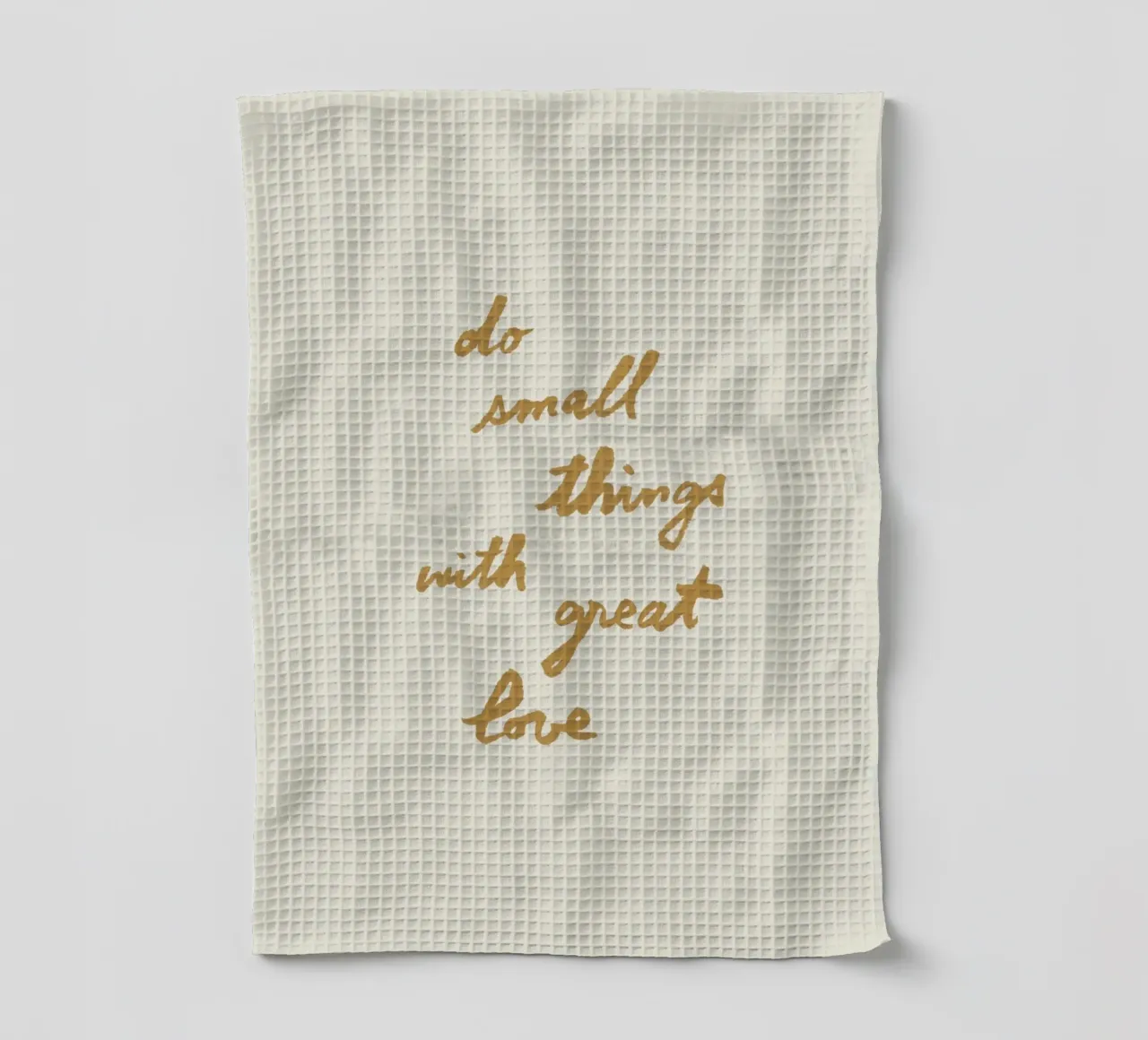 Doe kleine dingen met grote liefde - G theedoek van intemporalis