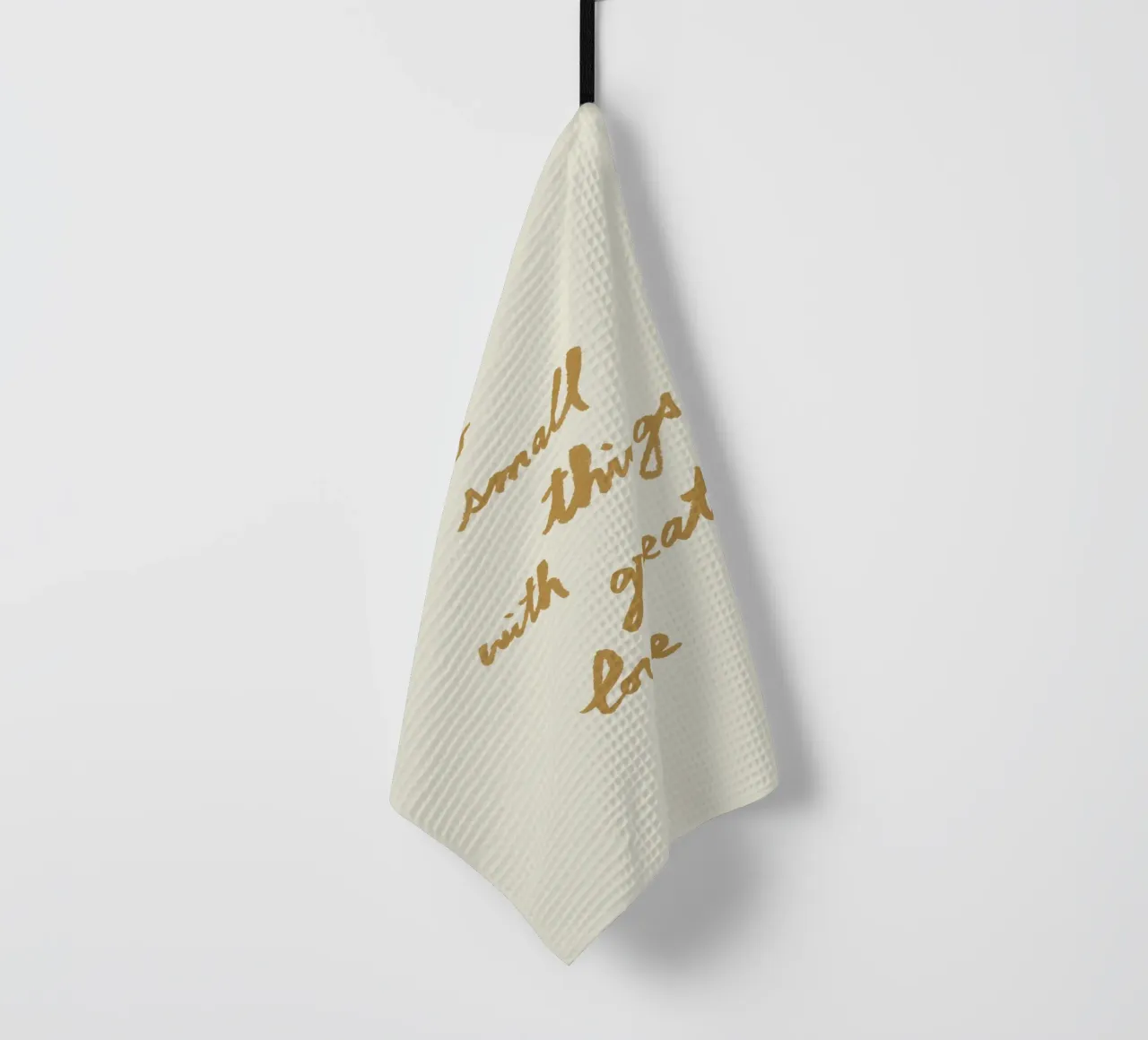 Doe kleine dingen met grote liefde - G theedoek van intemporalis