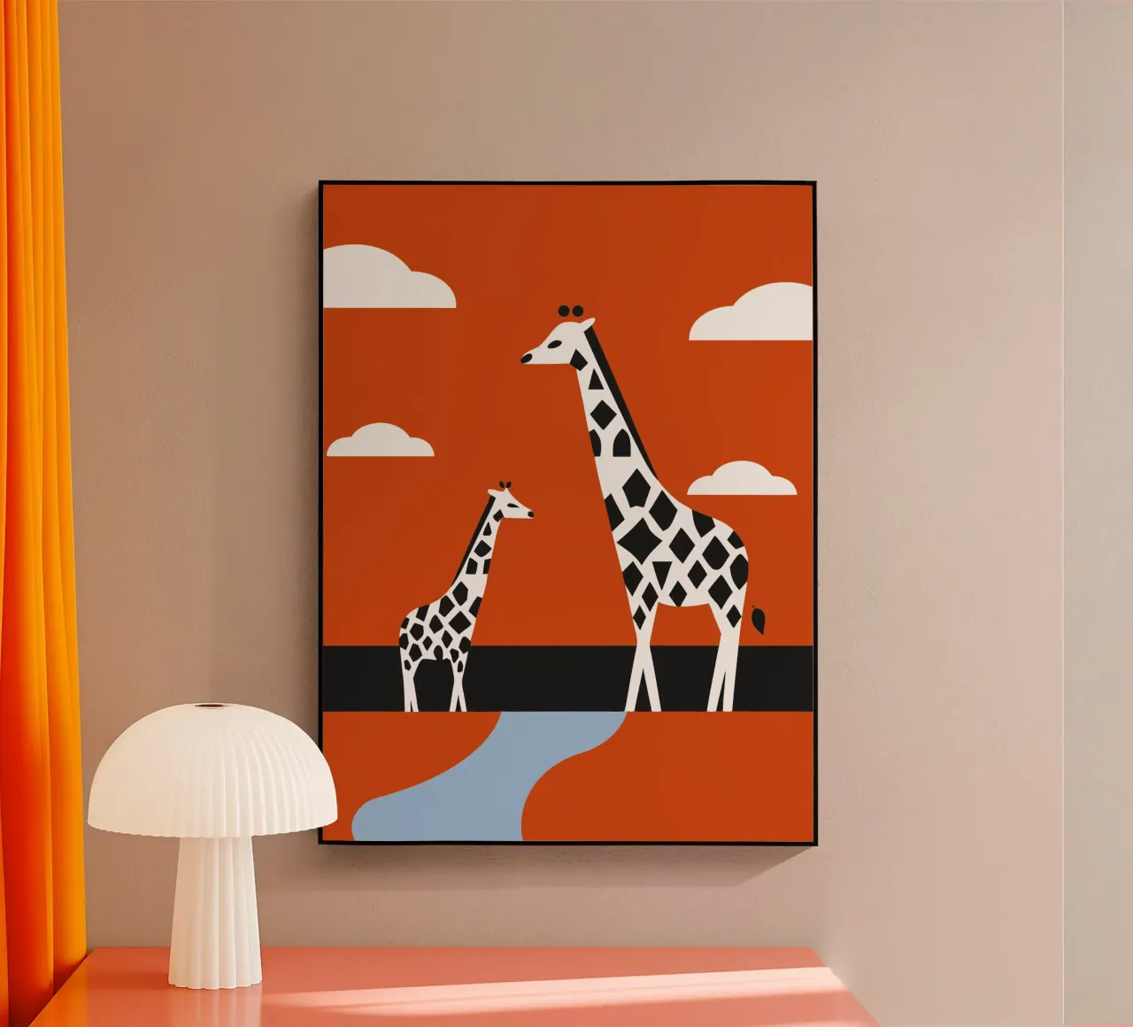 Two Giraffes plexiglass da LOOK DIFFERENT