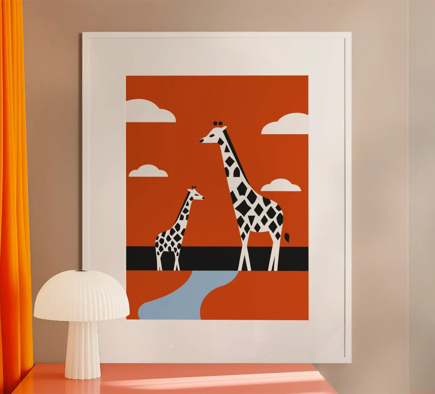 Two Giraffes poster da LOOK DIFFERENT