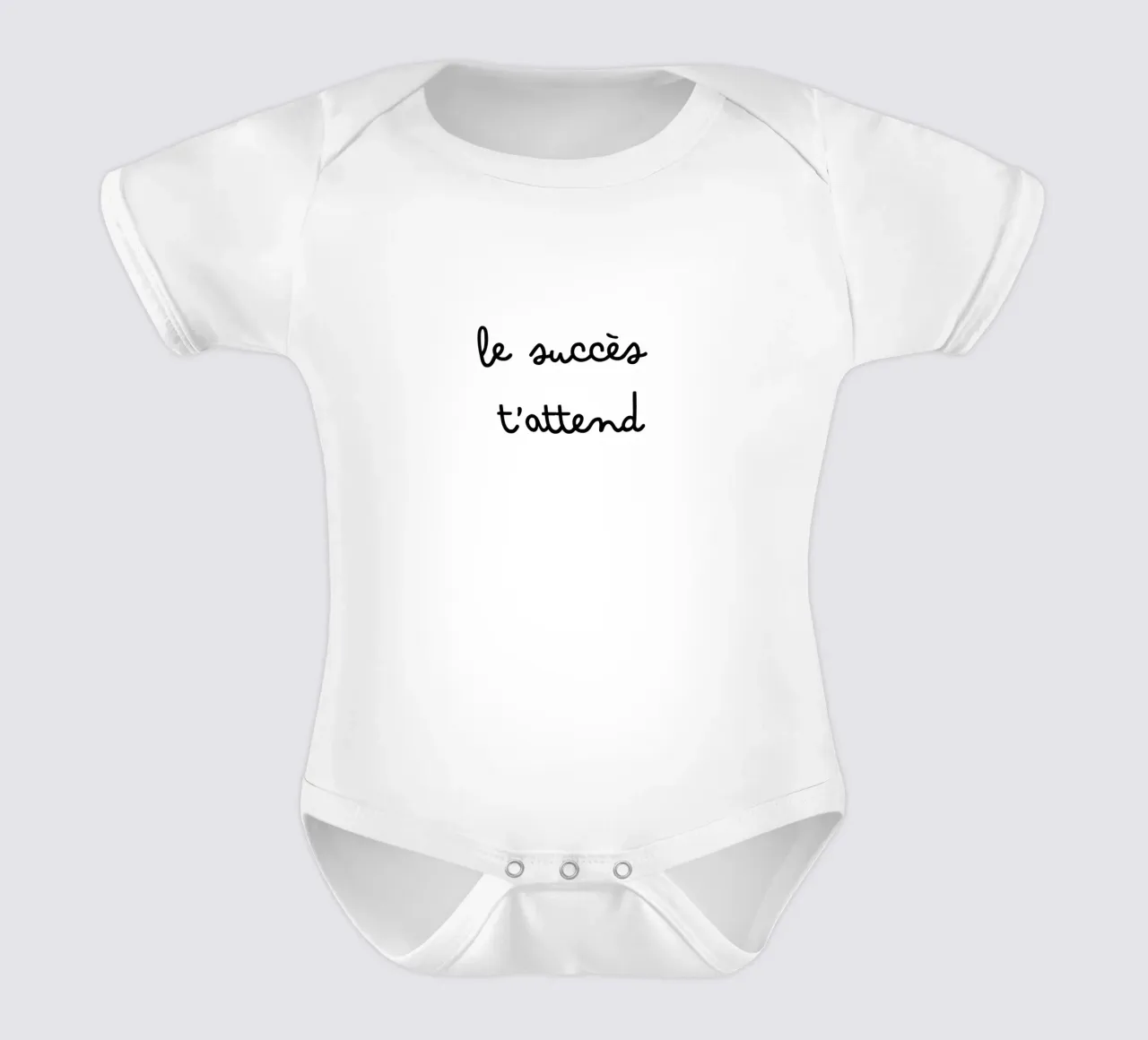 Il successo vi aspetta body neonato maniche corte da TCHAK ART