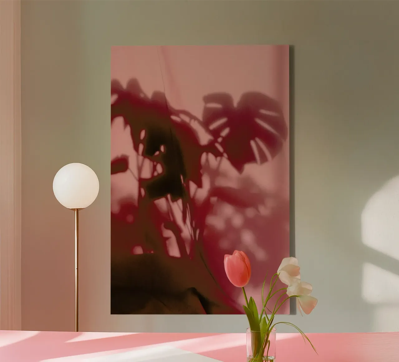 Monstera Shadow @sotirisbougas tela con Cornice a cassetta da EyeEm Mobile GmbH