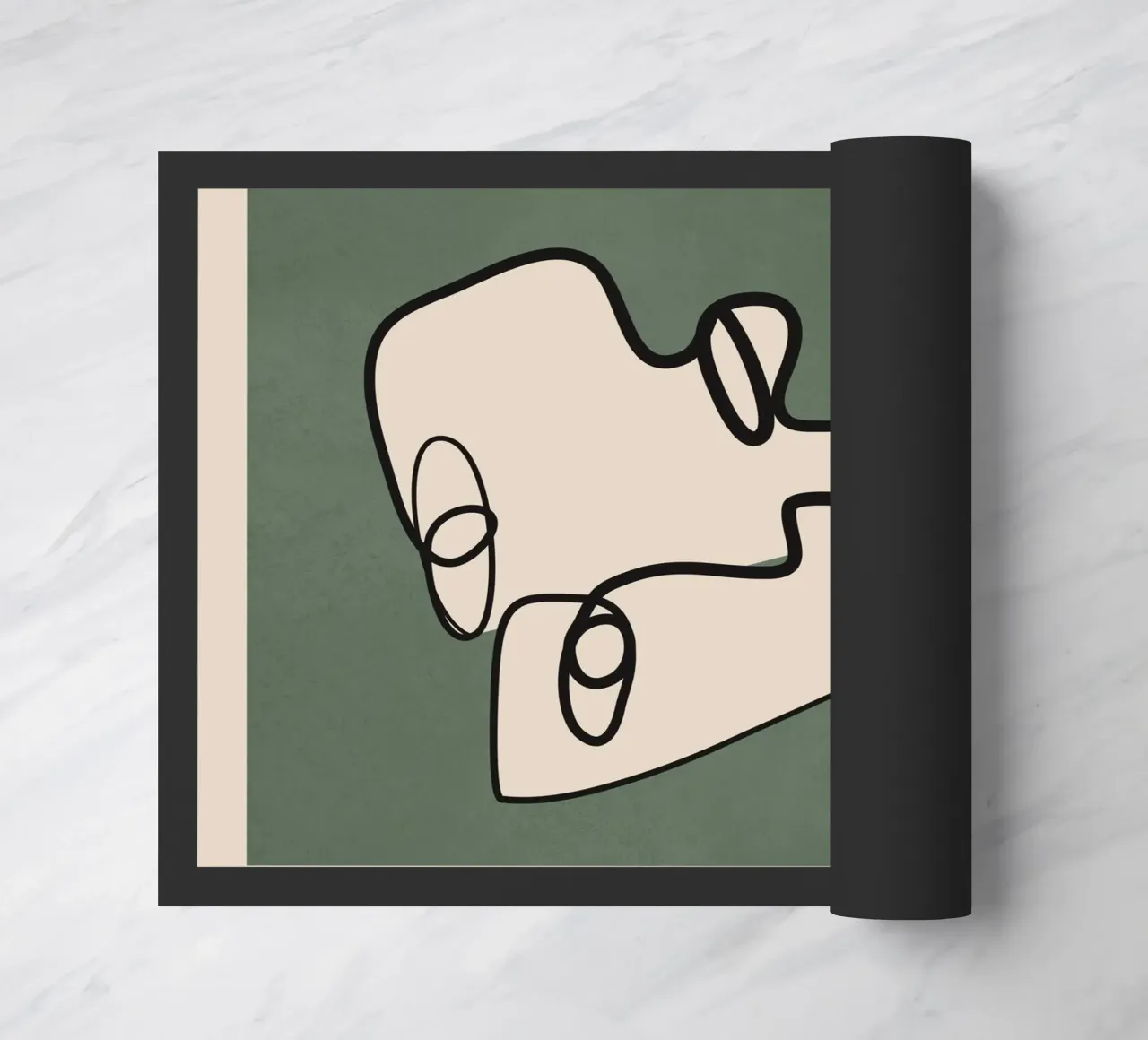 Interwoven Faces 3 deurmat van Nadjaa