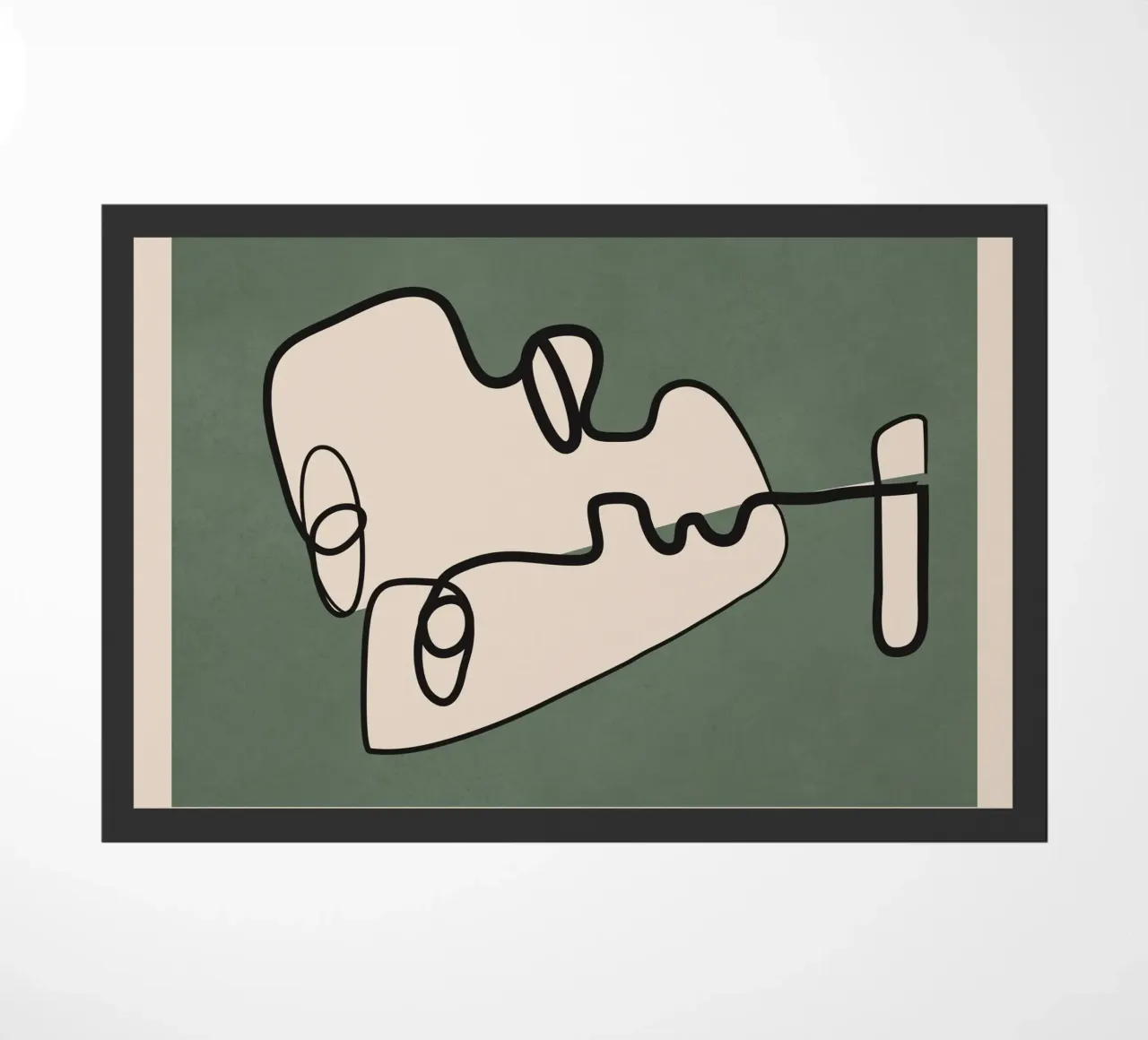 Interwoven Faces 3 deurmat van Nadjaa