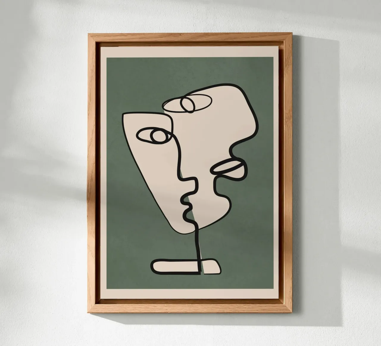 Interwoven Faces 3 pannello forex da Nadjaa