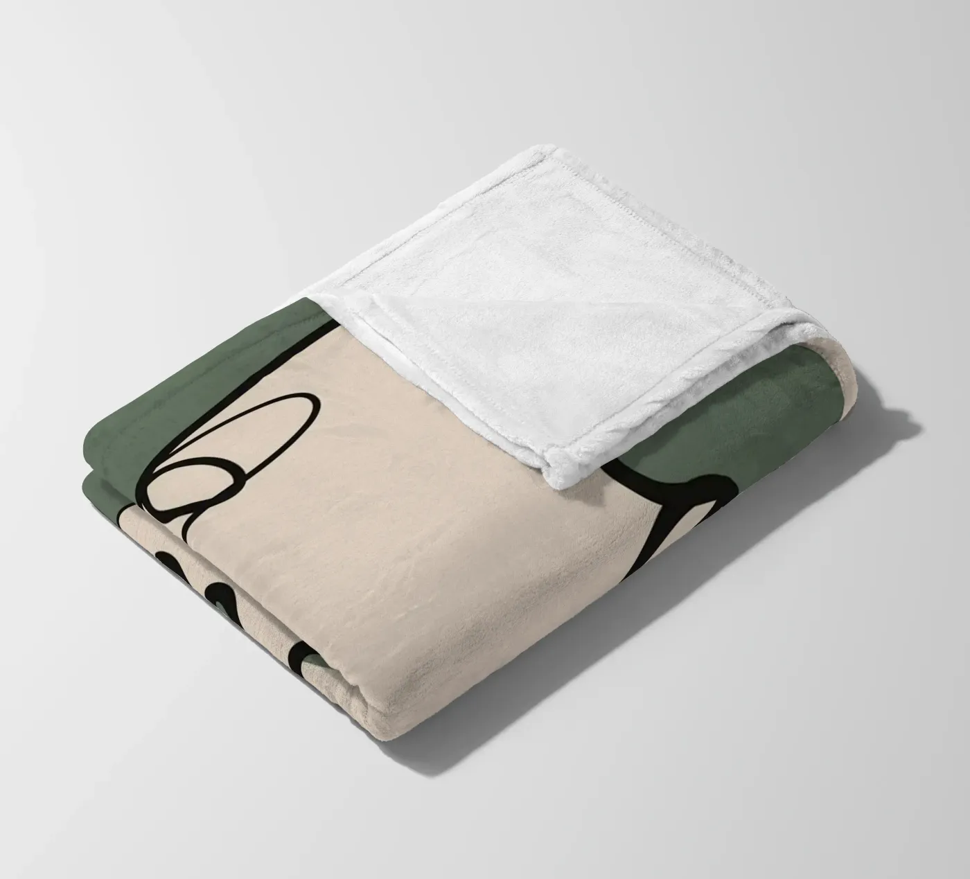 Interwoven Faces 3 coperta in pile da Nadjaa