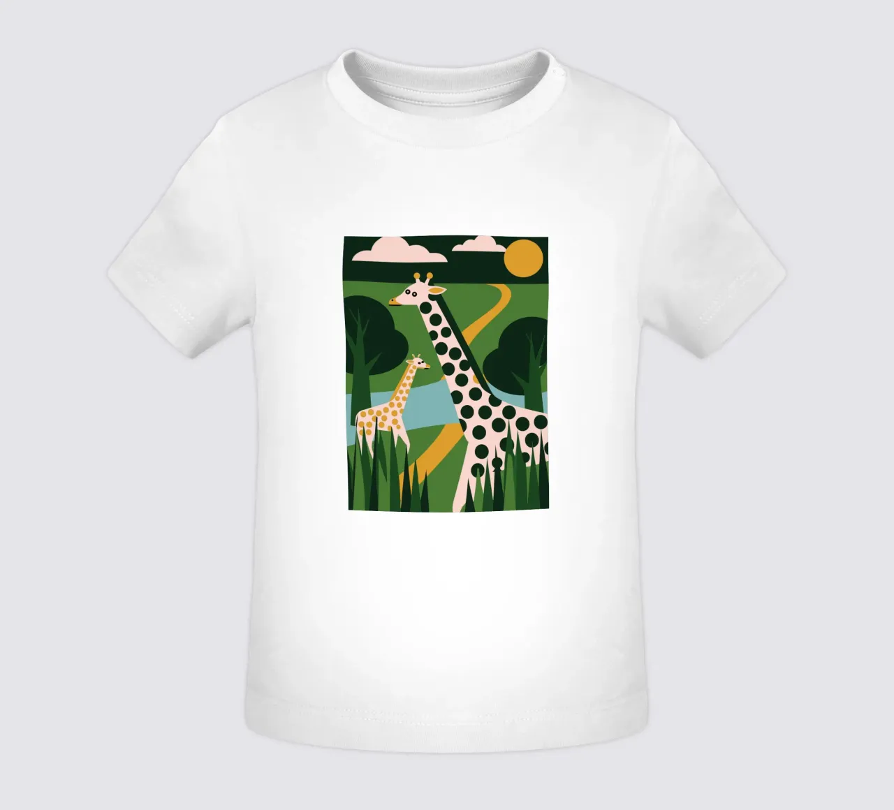 Two Giraffes maglietta neonato da LOOK DIFFERENT