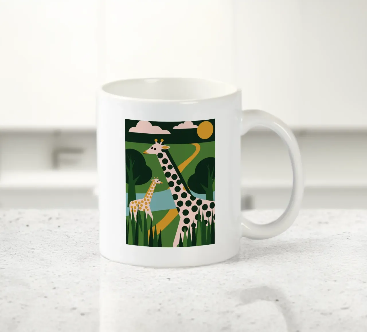 Two Giraffes tazza in ceramica da LOOK DIFFERENT