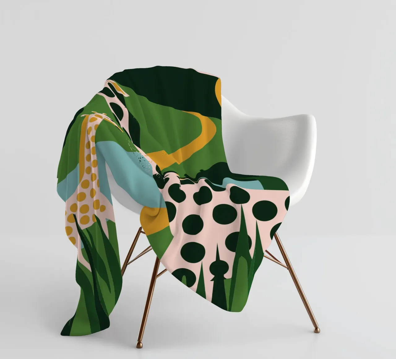 Two Giraffes coperta in pile da LOOK DIFFERENT