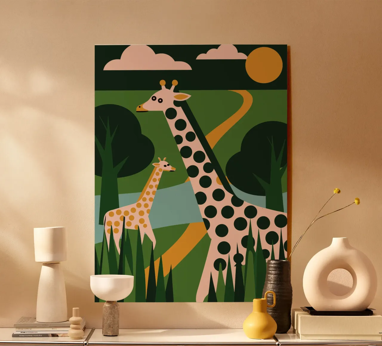 Two Giraffes plexiglass da LOOK DIFFERENT