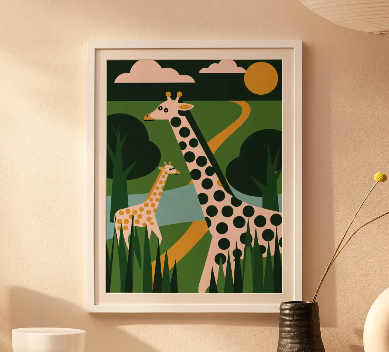 Two Giraffes carta hahnemühle da LOOK DIFFERENT