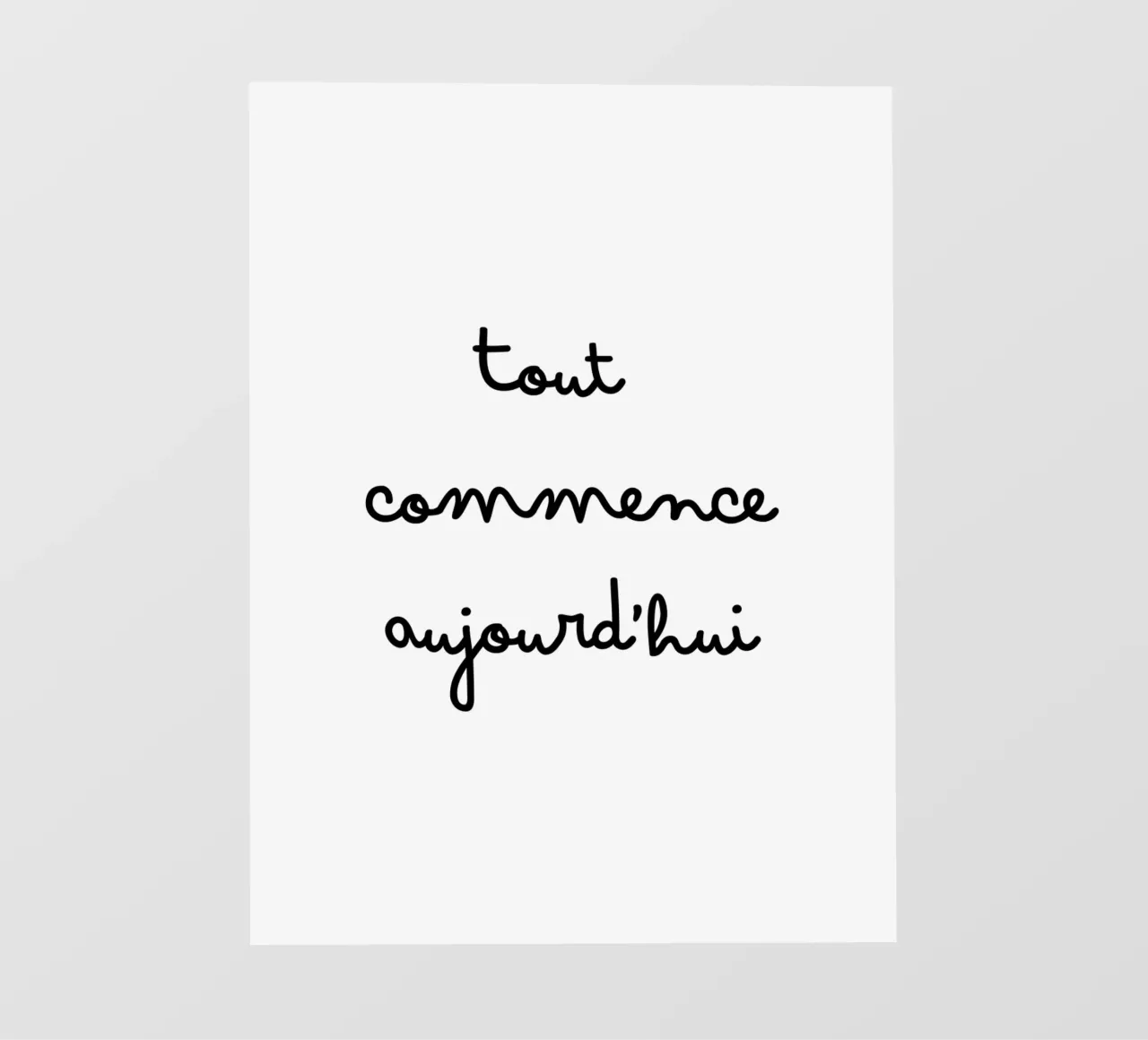 Tutto inizia oggi telo in pvc da TCHAK ART