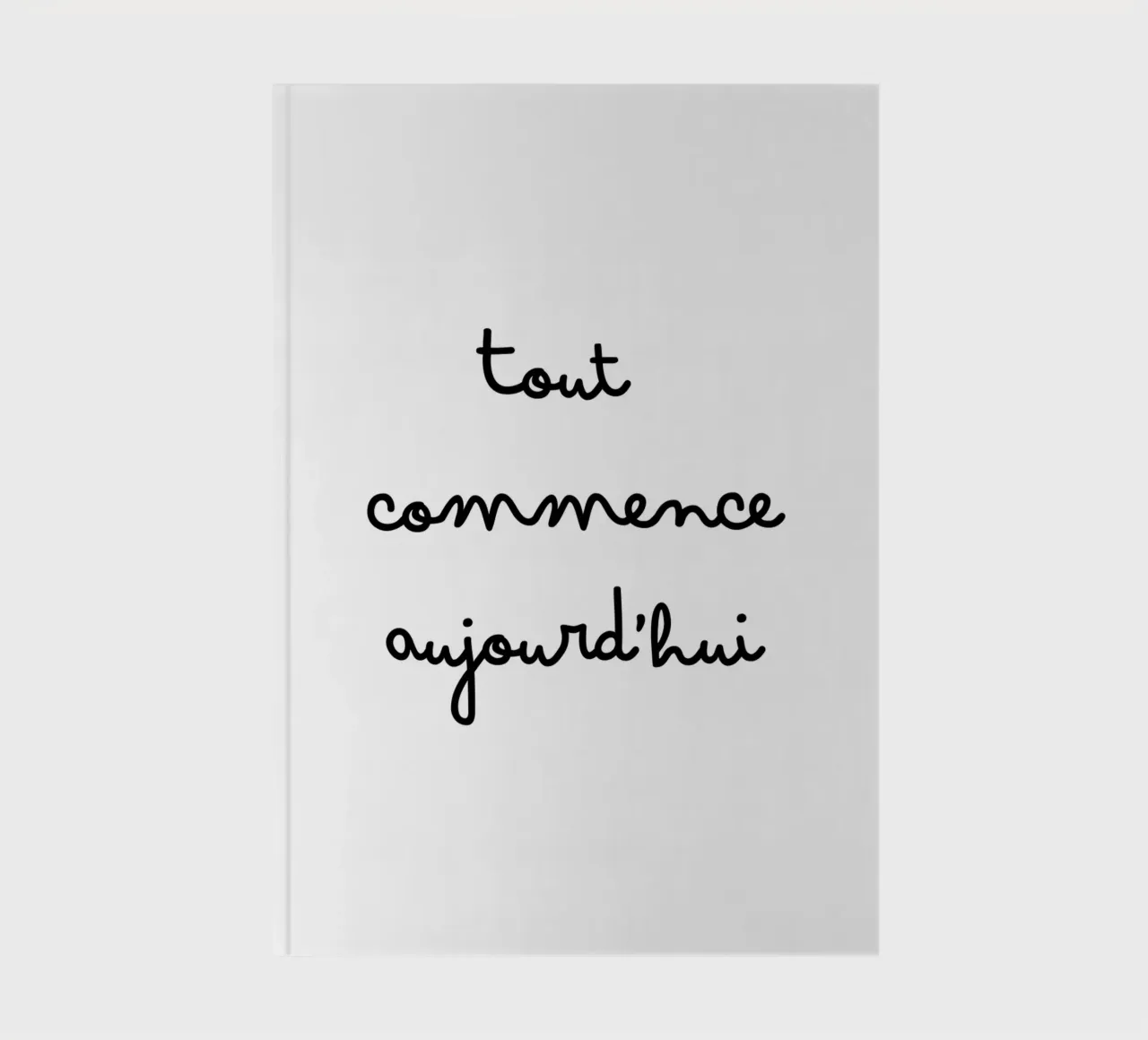 It all starts today notebook by TCHAK ART