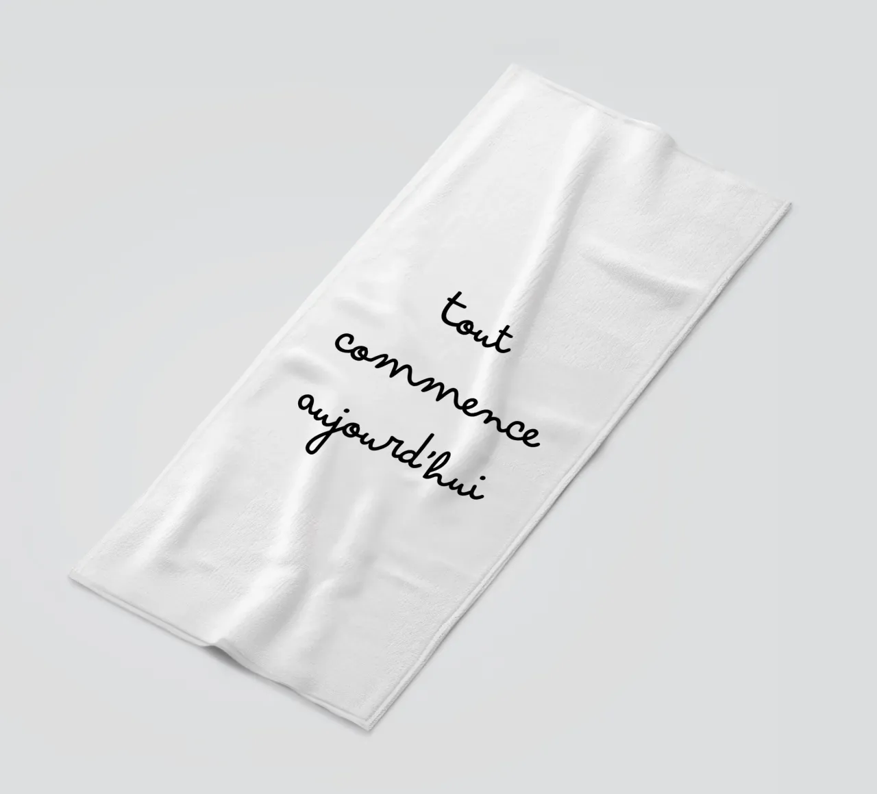 It all starts today beach towel by TCHAK ART