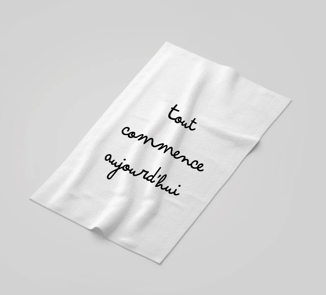 It all starts today beach towel by TCHAK ART
