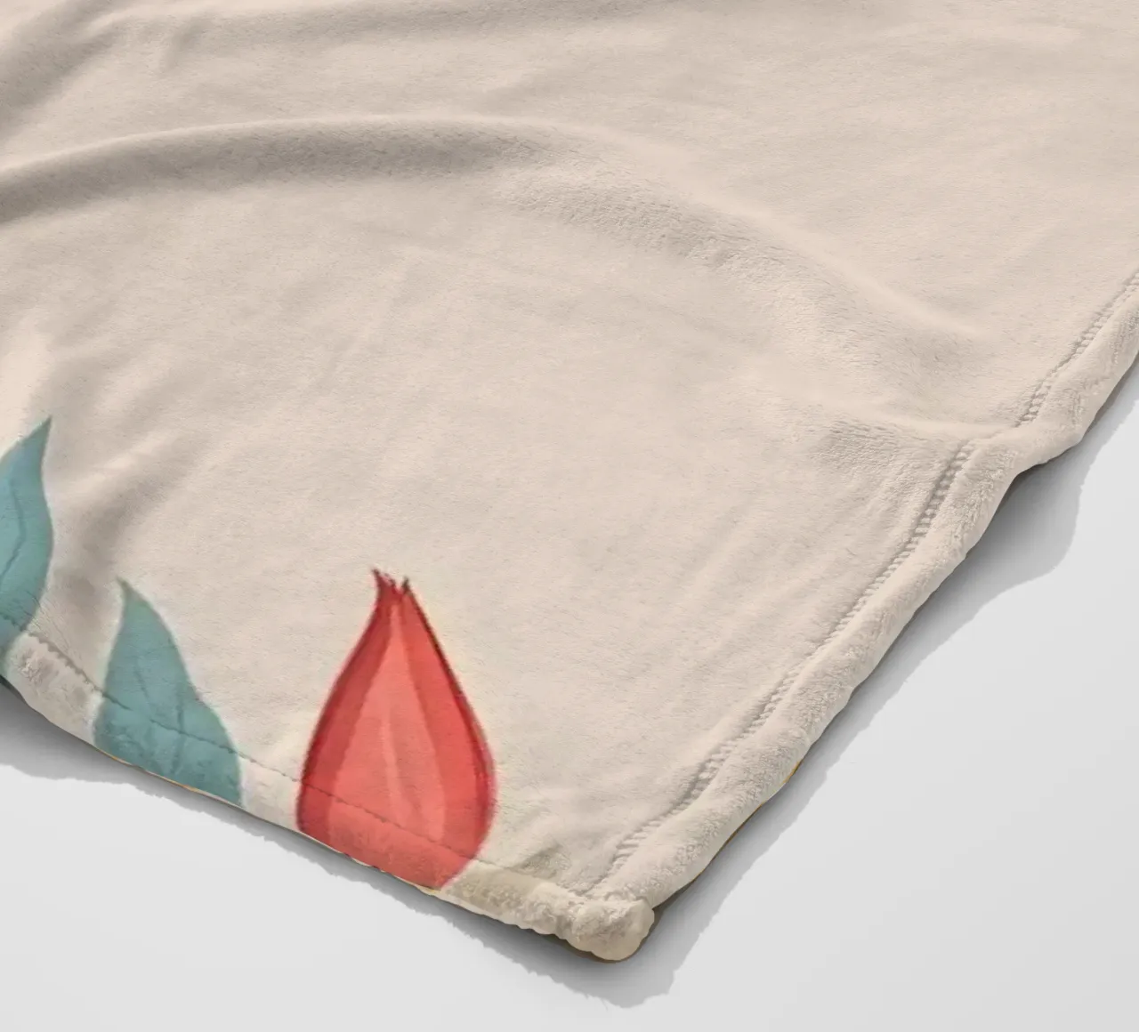 Bordi floreali colorati con varietà di fiori in fiore coperta in pile da DesignDoodle