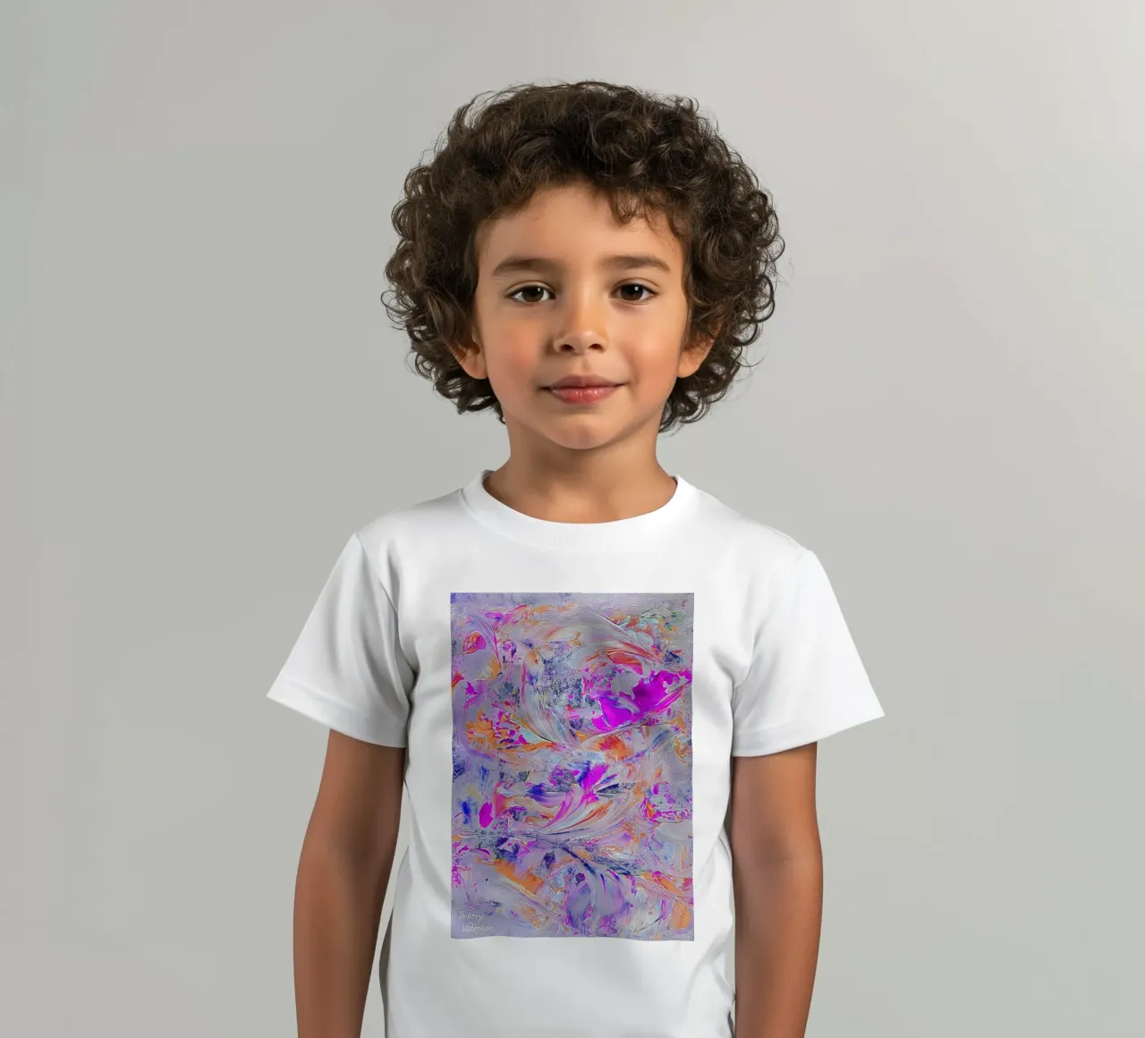 IDEAL GIFT 28 invers kids t-shirt by Thierry Vobmann Abstract painting