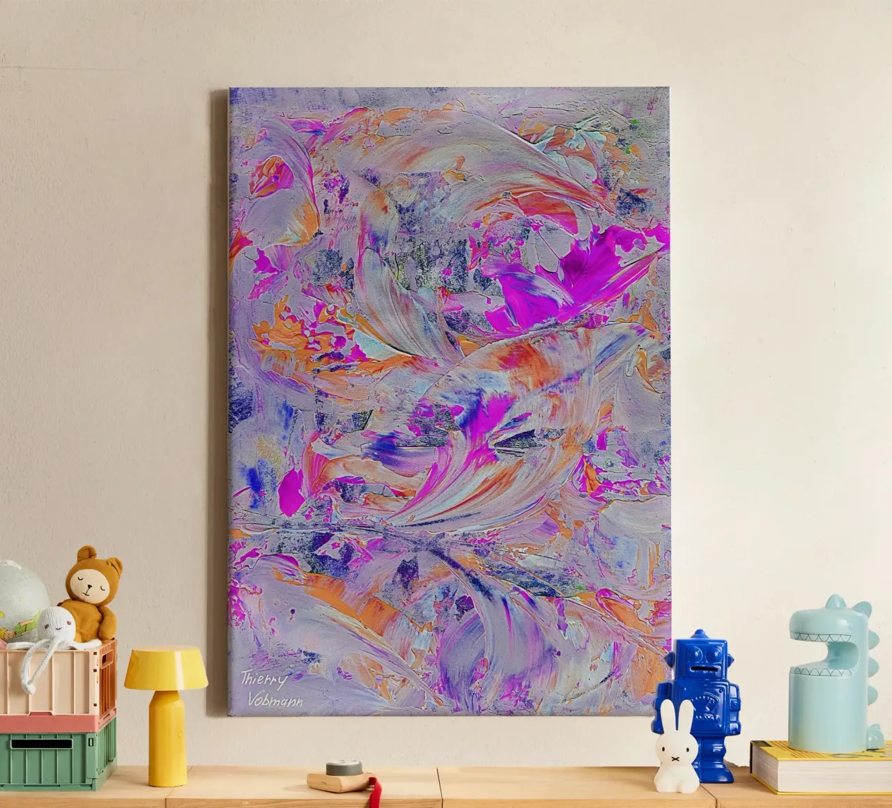 IDEAL GIFT 28 invers canvas by Thierry Vobmann Abstract painting